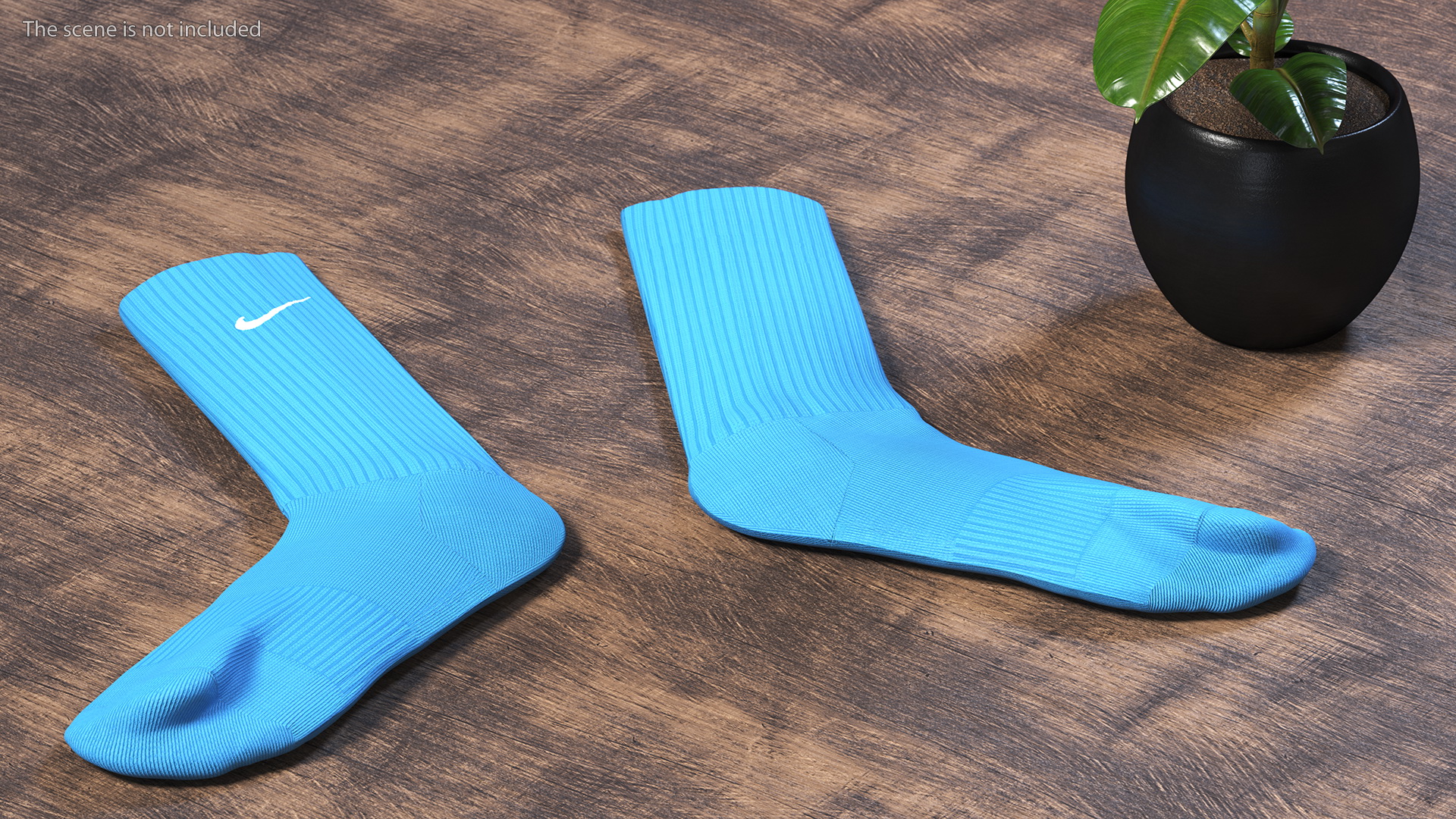 3D model Long Socks Nike Blue Idle