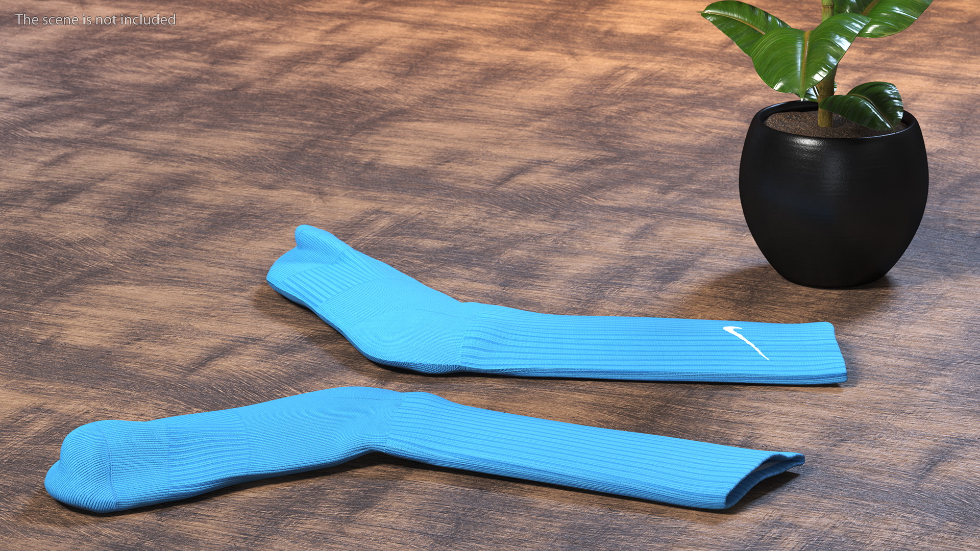 3D model Long Socks Nike Blue Idle