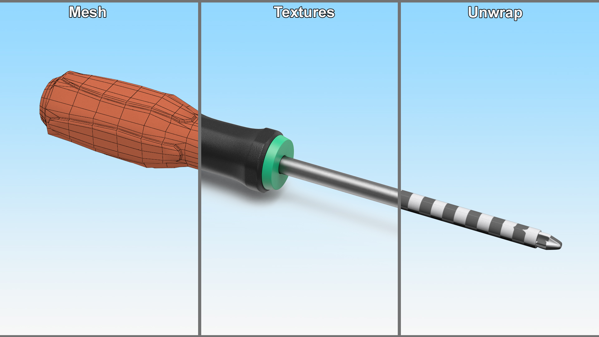 Phillips Head Screwdriver 6mm 3D model