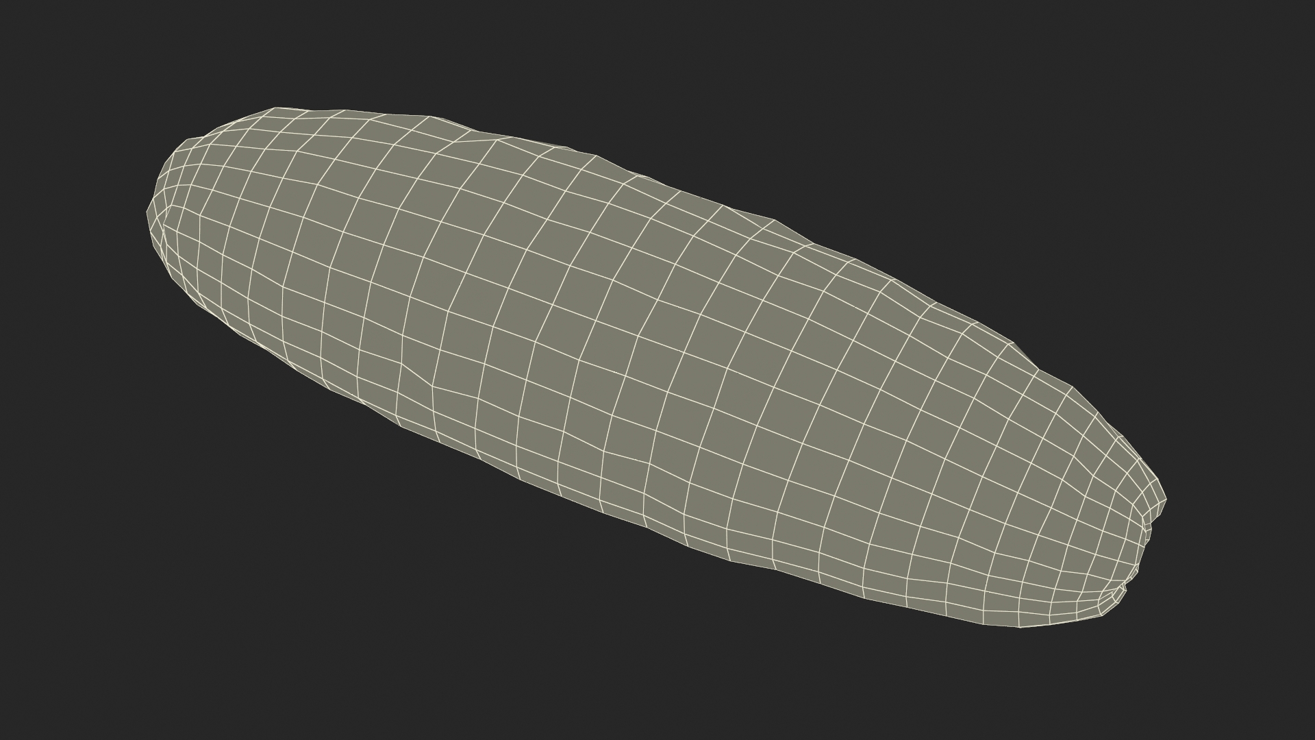 3D Sea Cucumber Red Rigged model