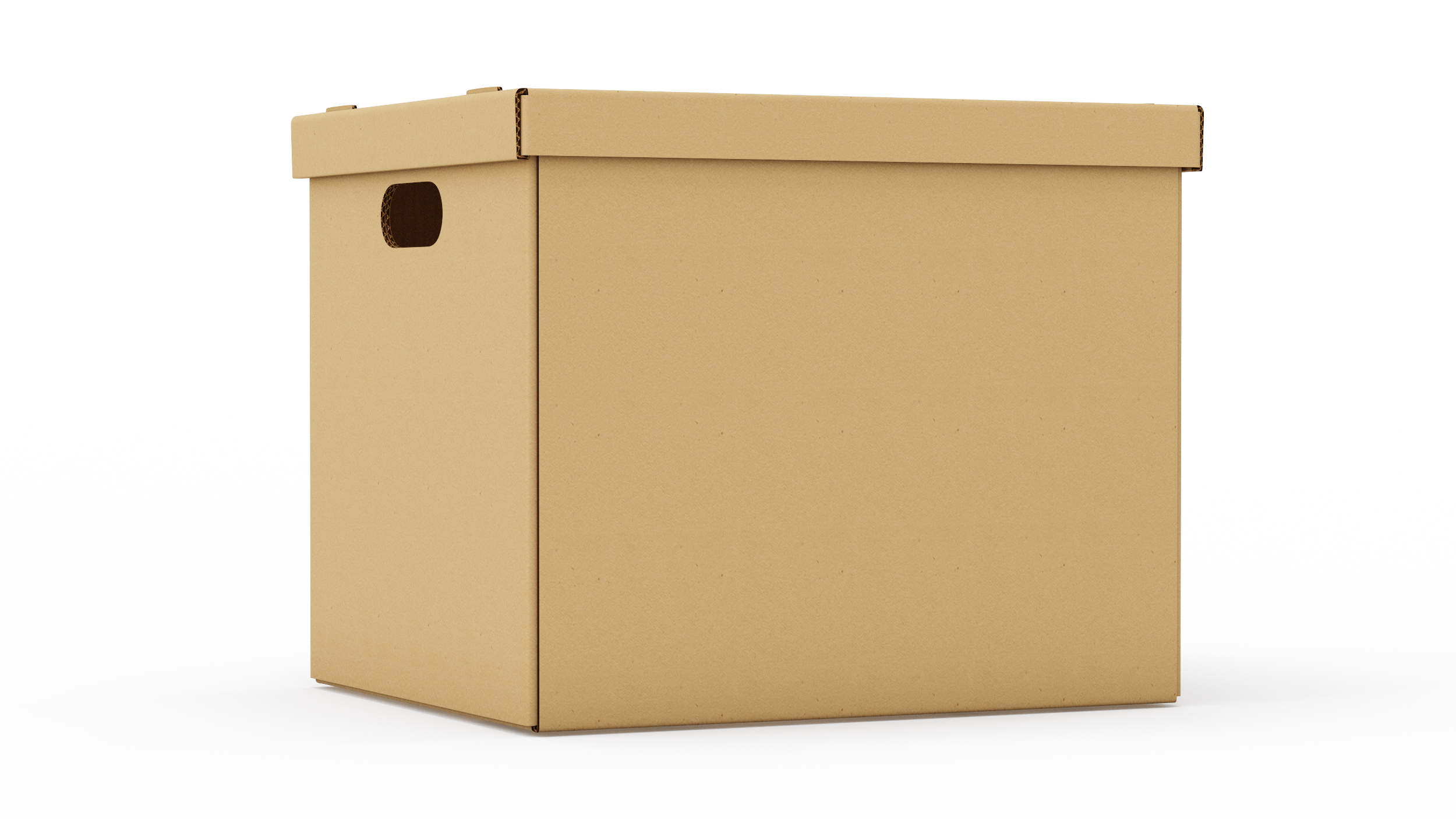 3D Cardboard Box model