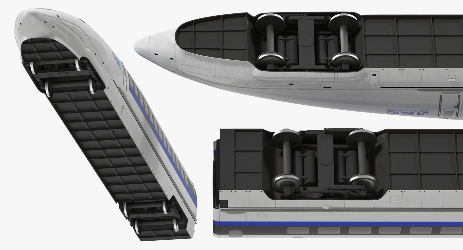 3D model Shinkansen 500 Locomotive