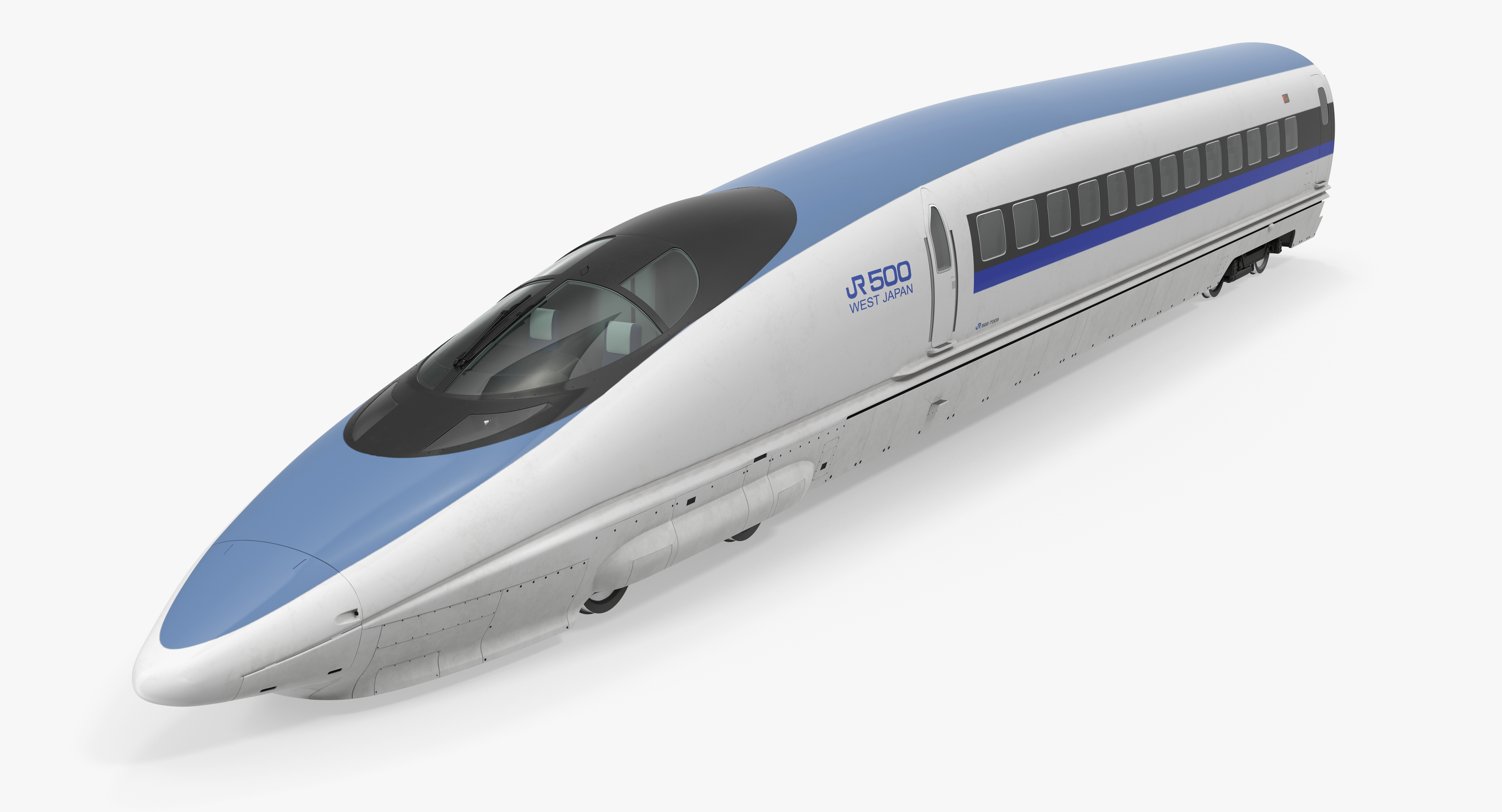 3D model Shinkansen 500 Locomotive