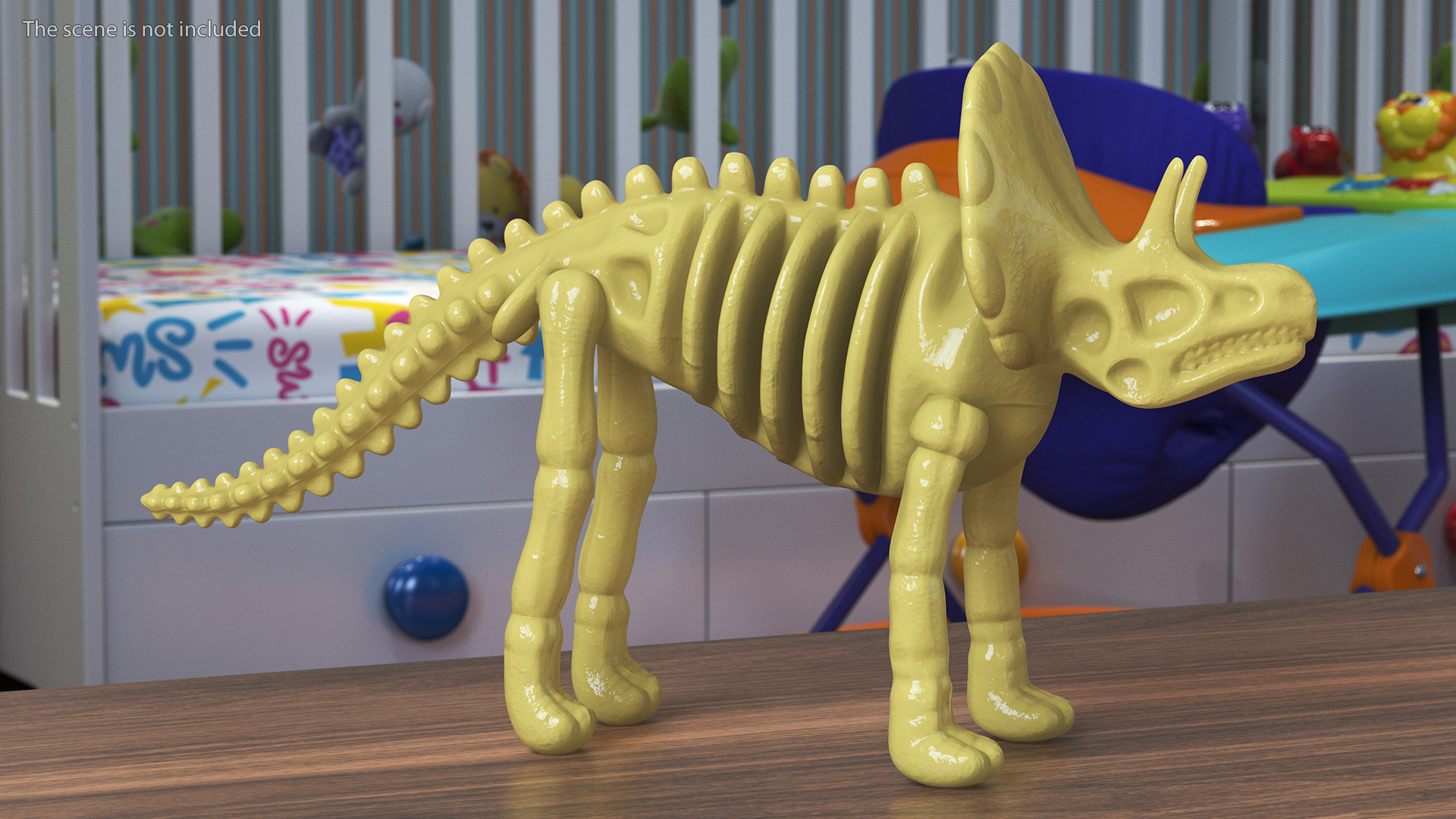 3D Triceratops Dinosaur Skeleton Toy model