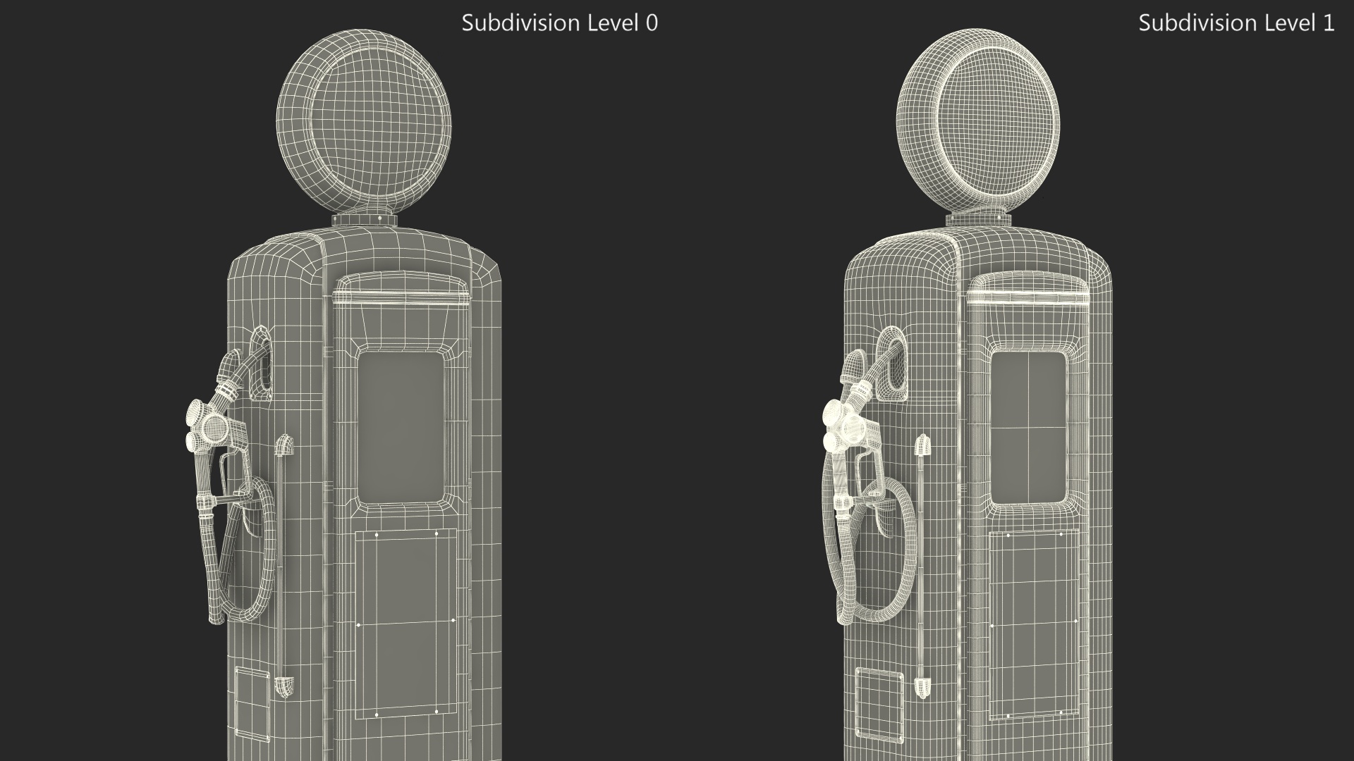 3D Vintage Gas Pump