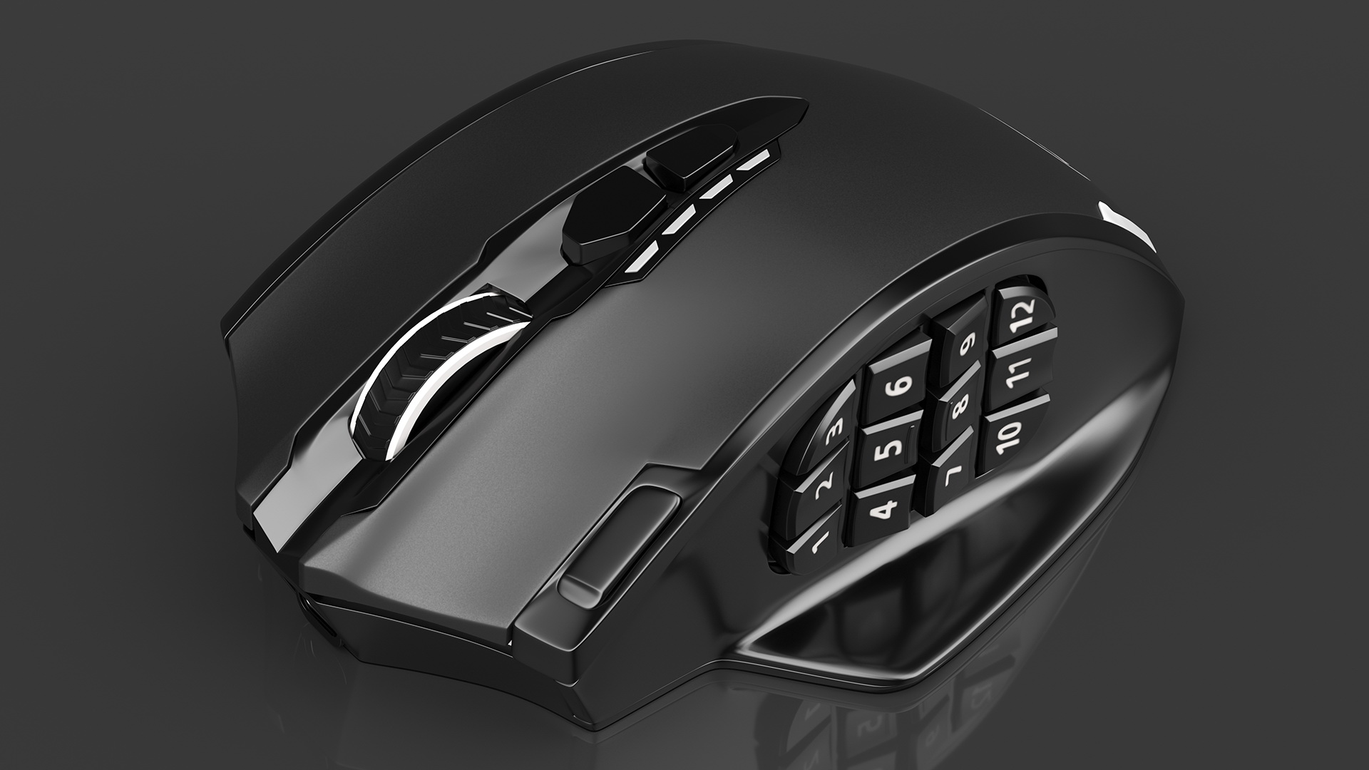 Wireless Gaming Mouse Reddragon IMPACT ELITE 3D model