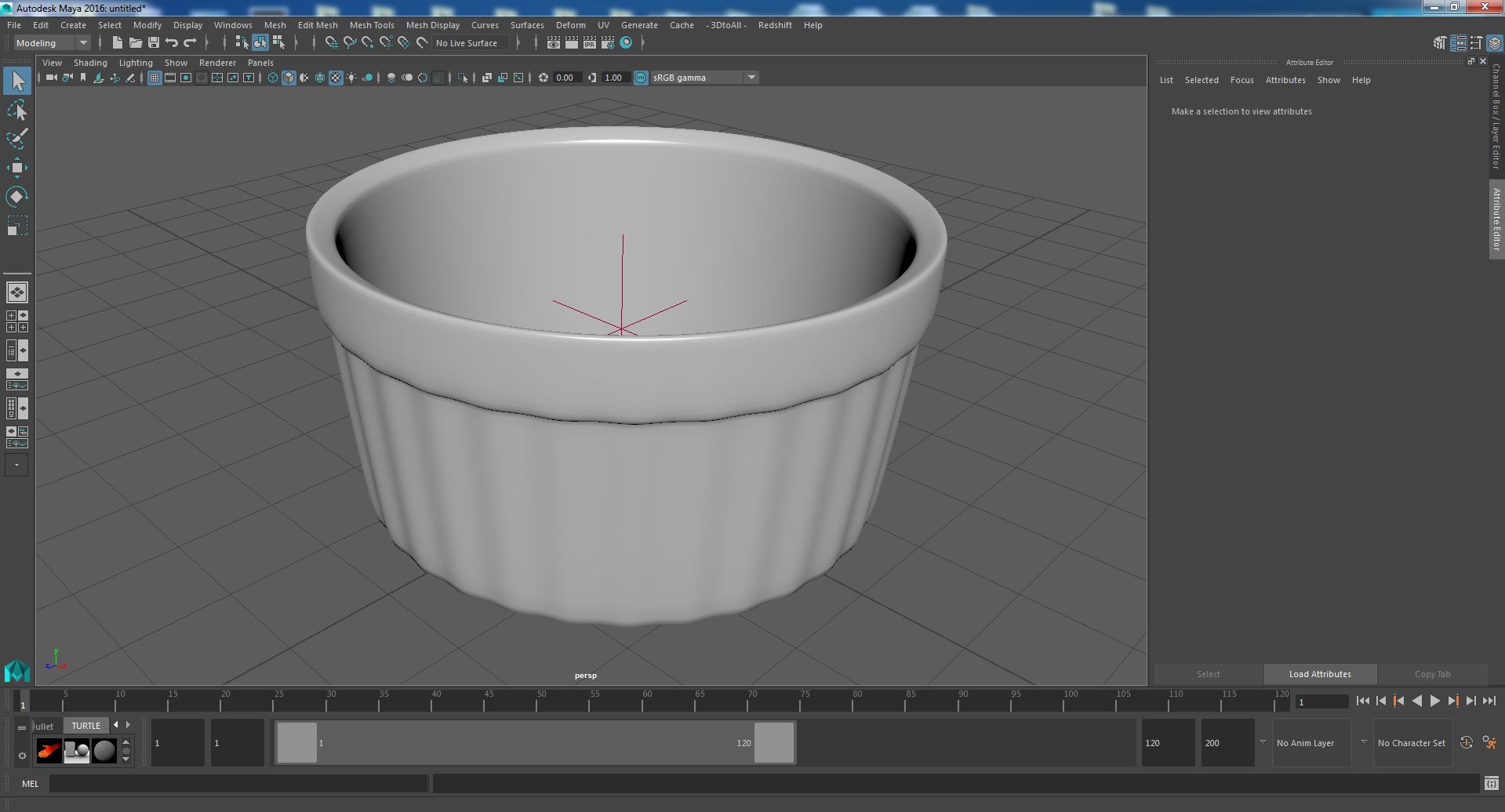 3D White Ceramic Dip Bowl For Sauces model