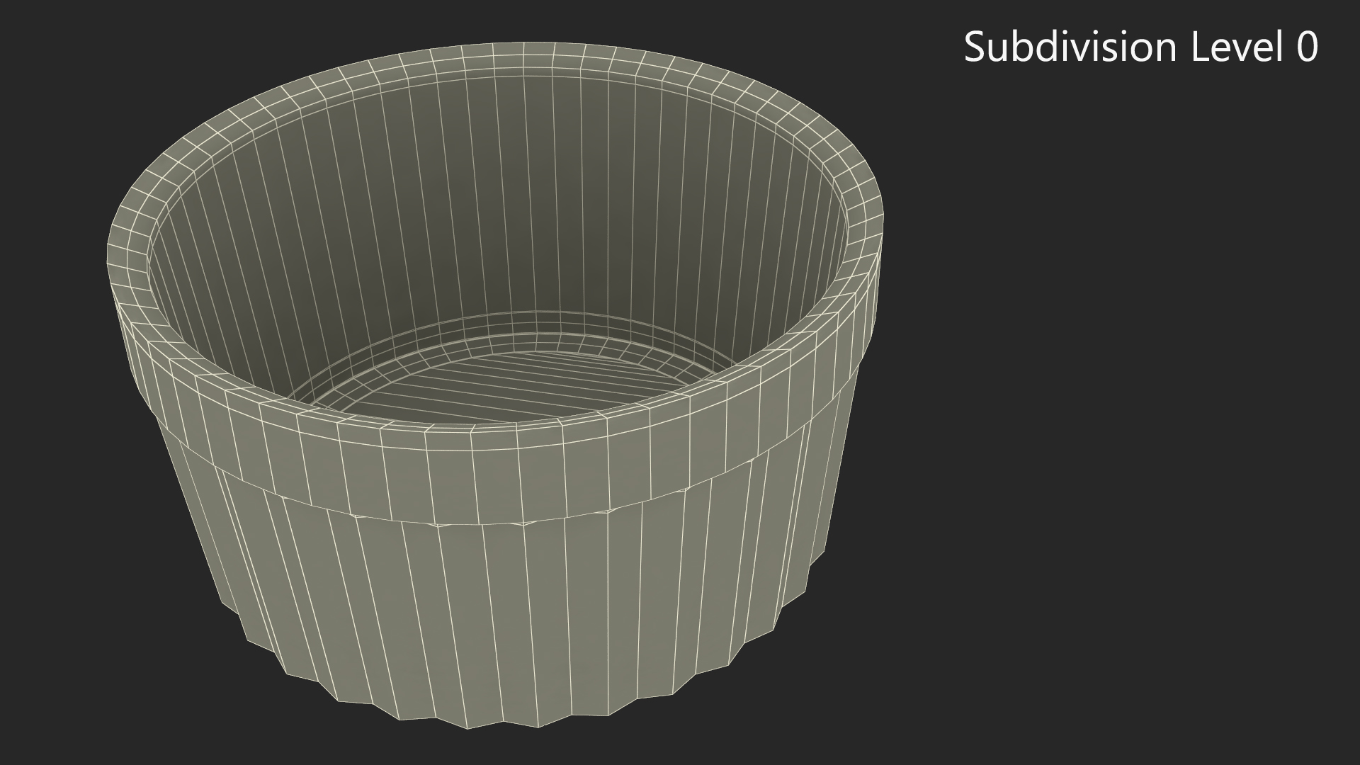 3D White Ceramic Dip Bowl For Sauces model