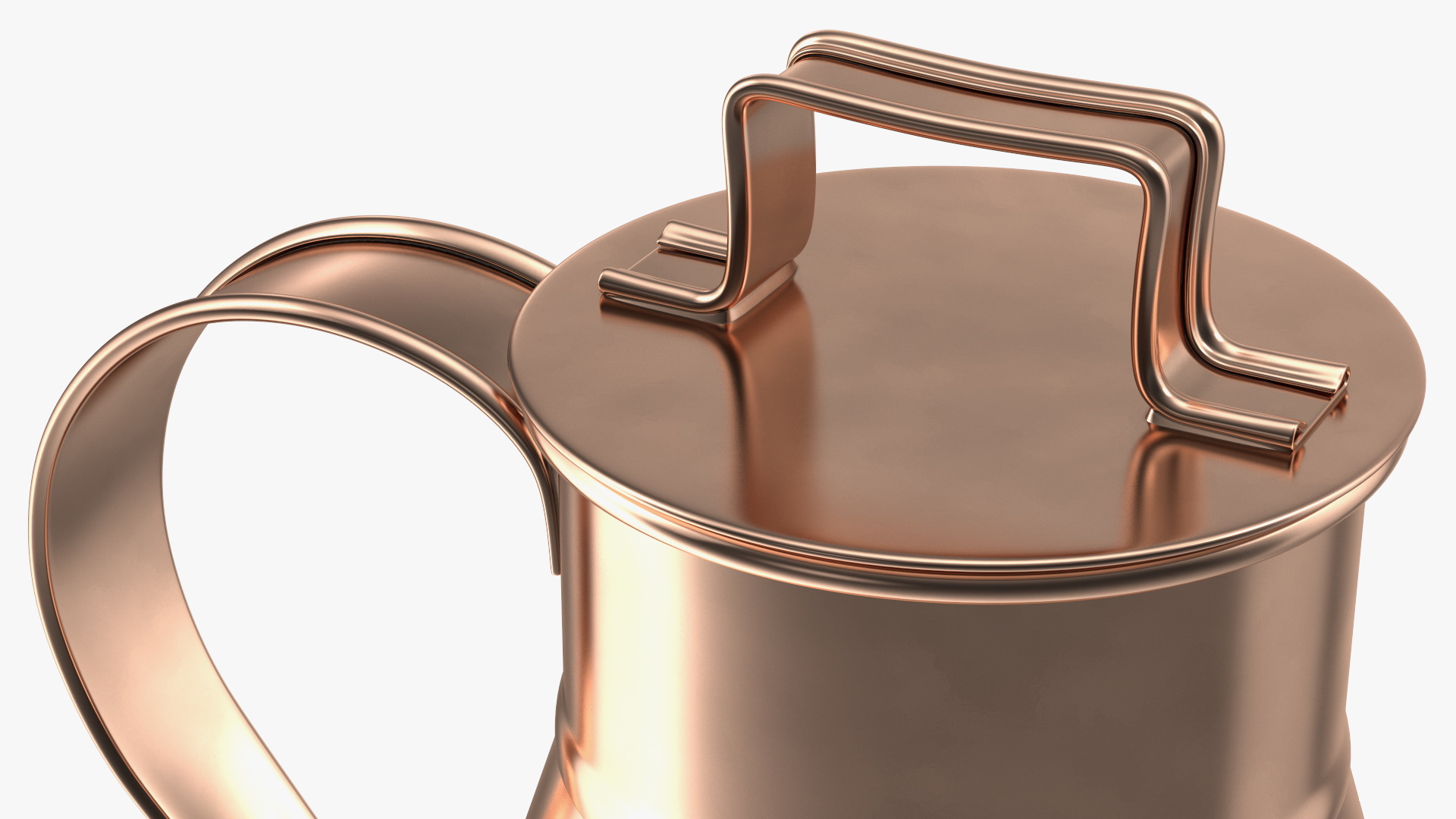 3D Vintage Copper Milk Can model