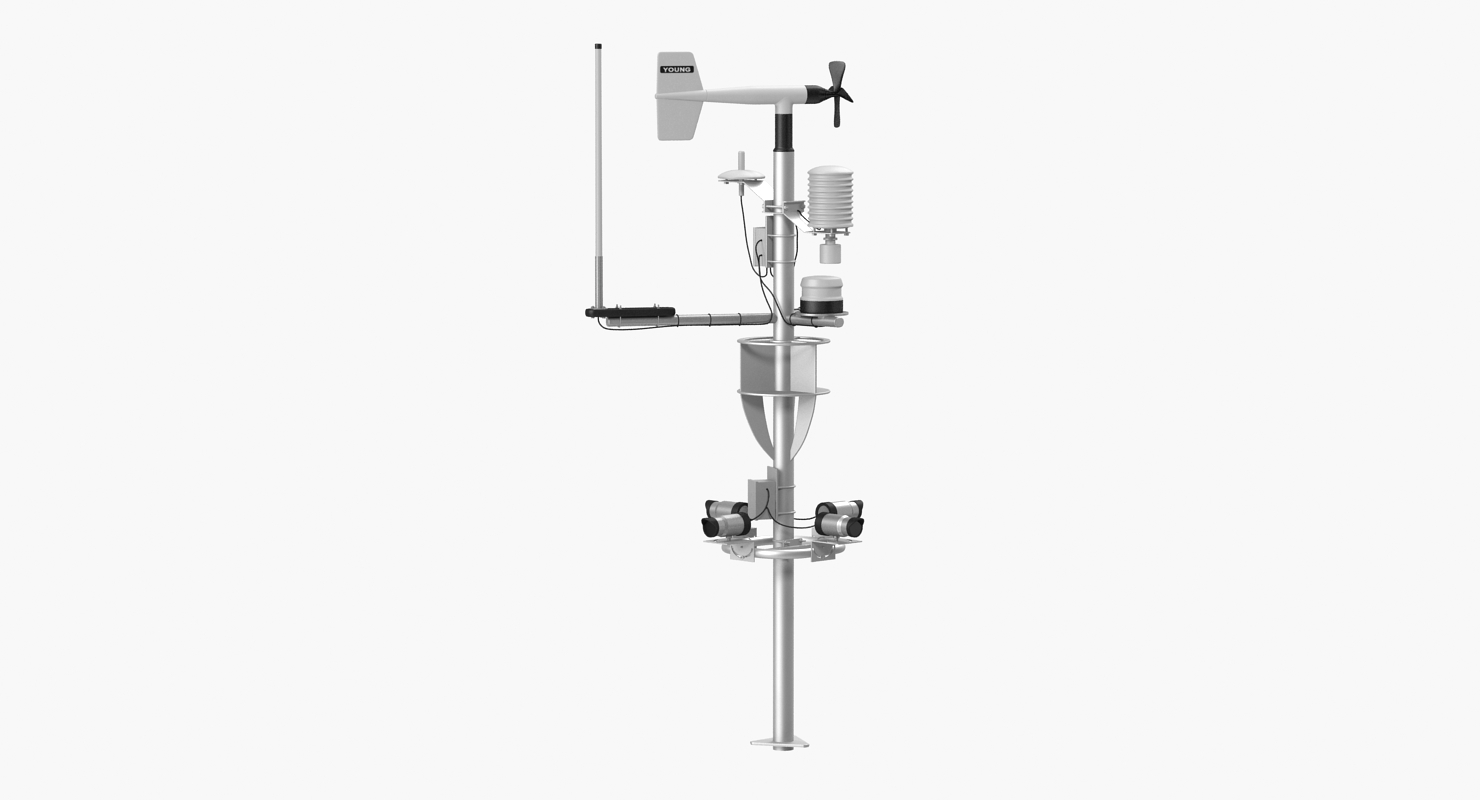 3D model Weather Station