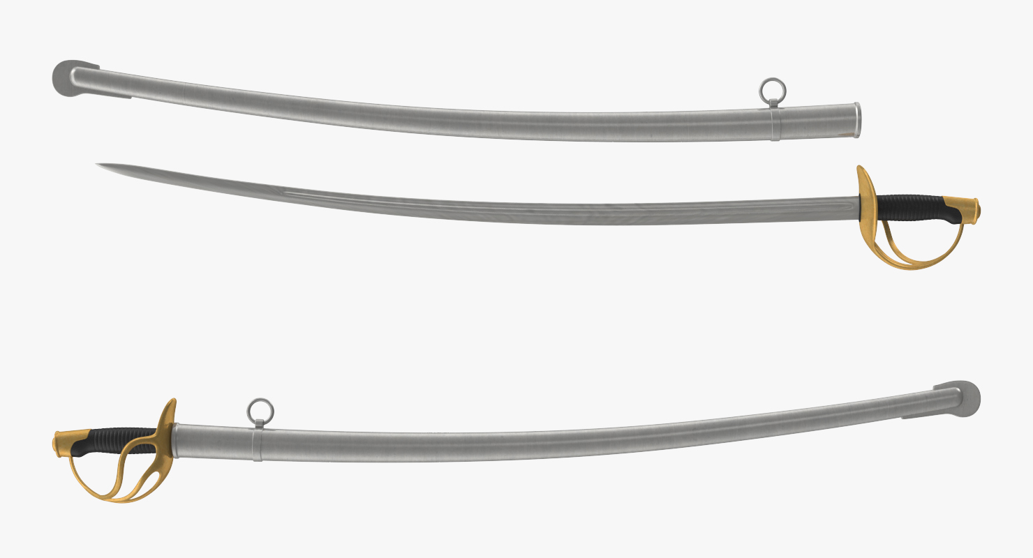 3D French Officers Sword