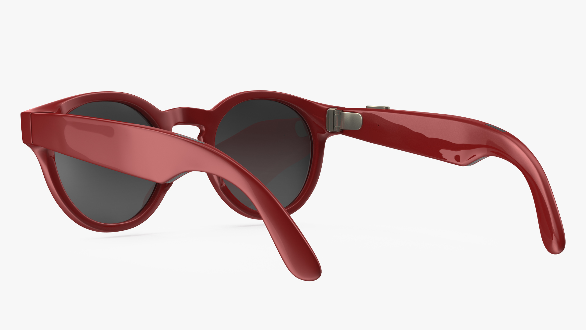 3D Round Smart Glasses Red model