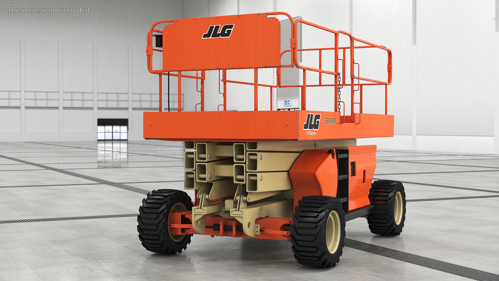 3D JLG 3394RT Scissor Lift model