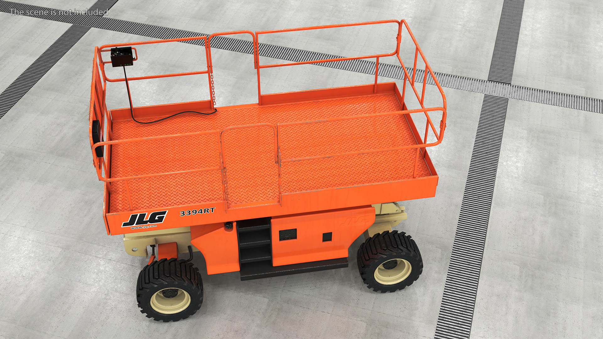 3D JLG 3394RT Scissor Lift model