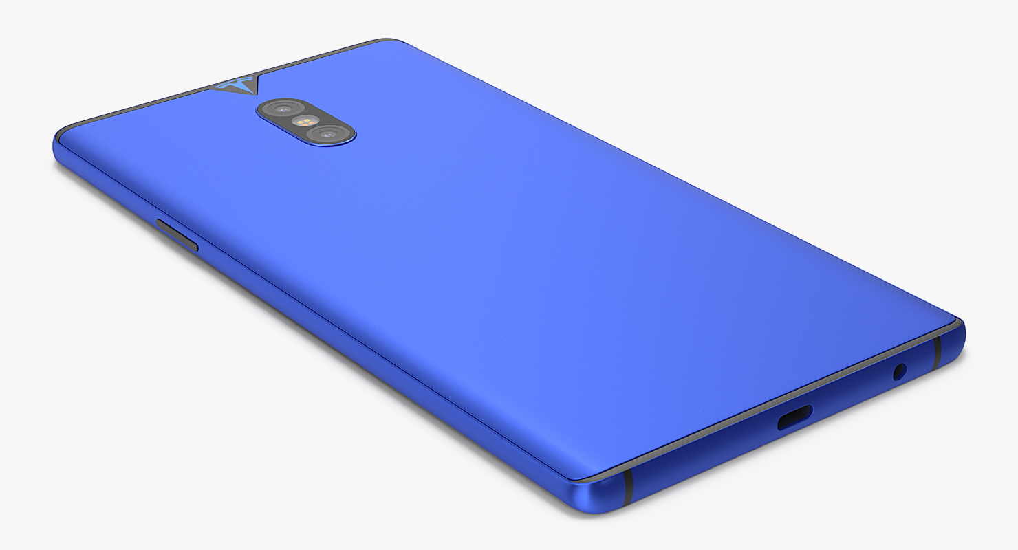 Tesla Phone Concept Blue 3D model