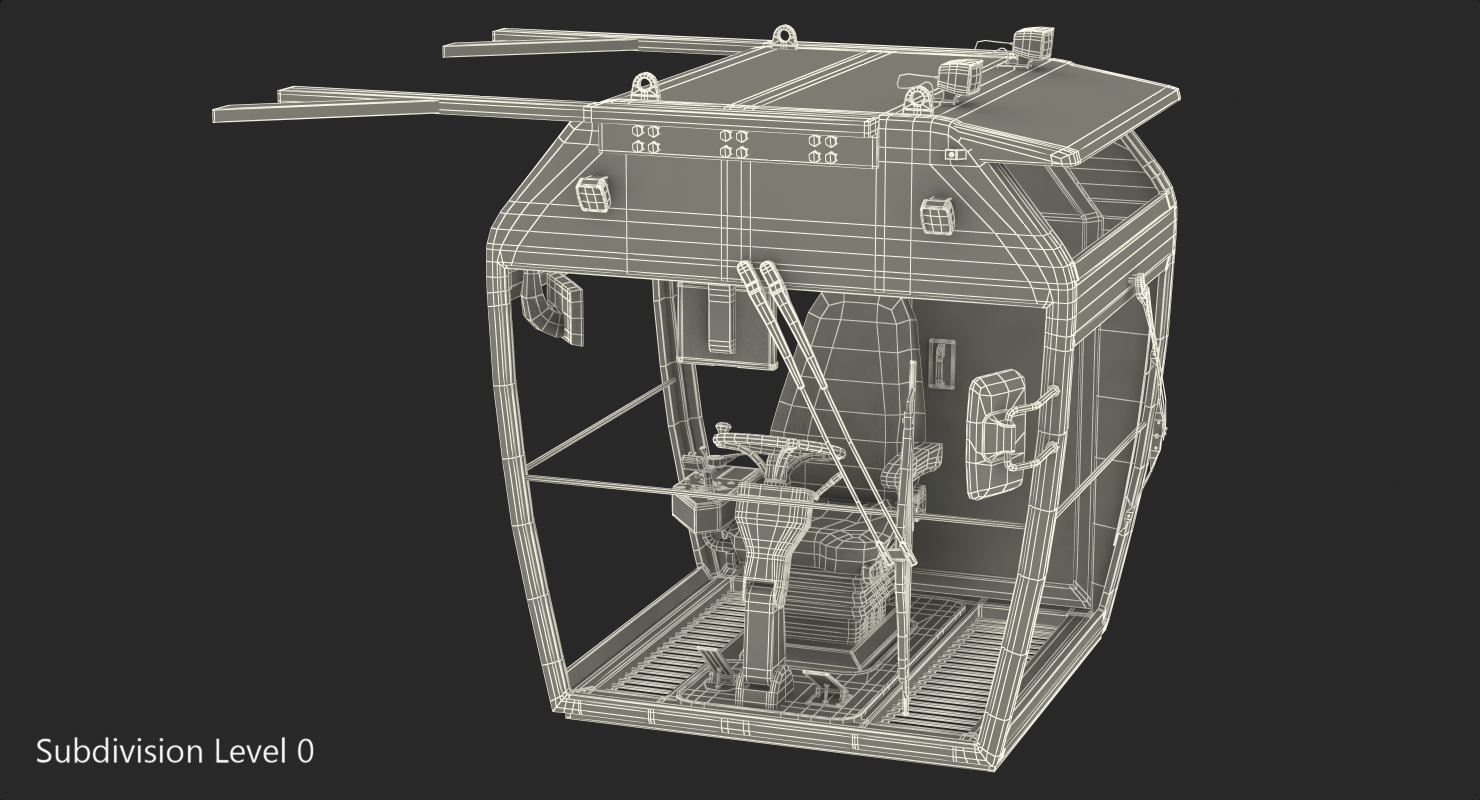 3D Control Cabin model