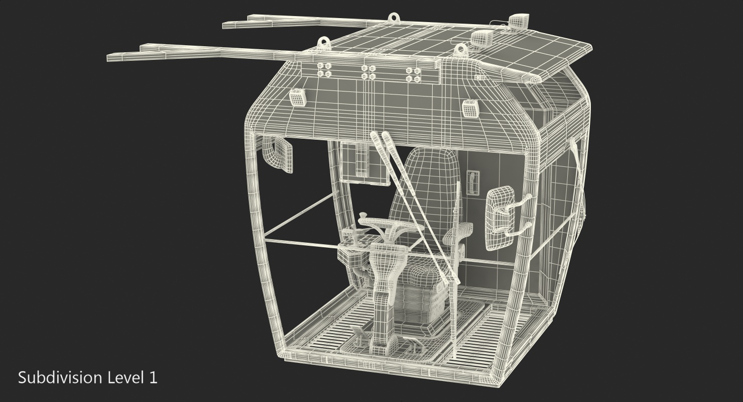 3D Control Cabin model