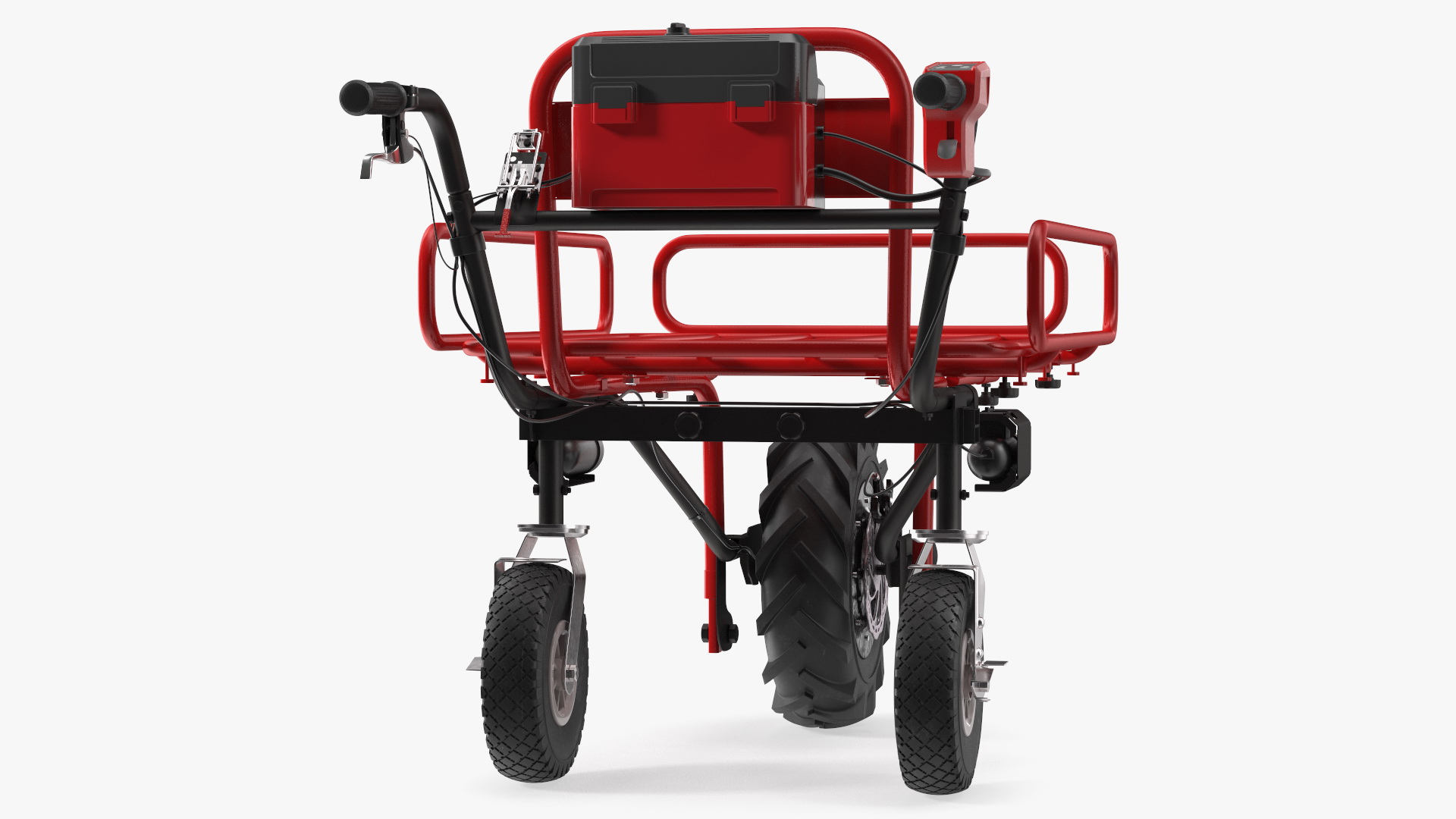 3D Battery Powered Wheelbarrow with Pipe Frame model