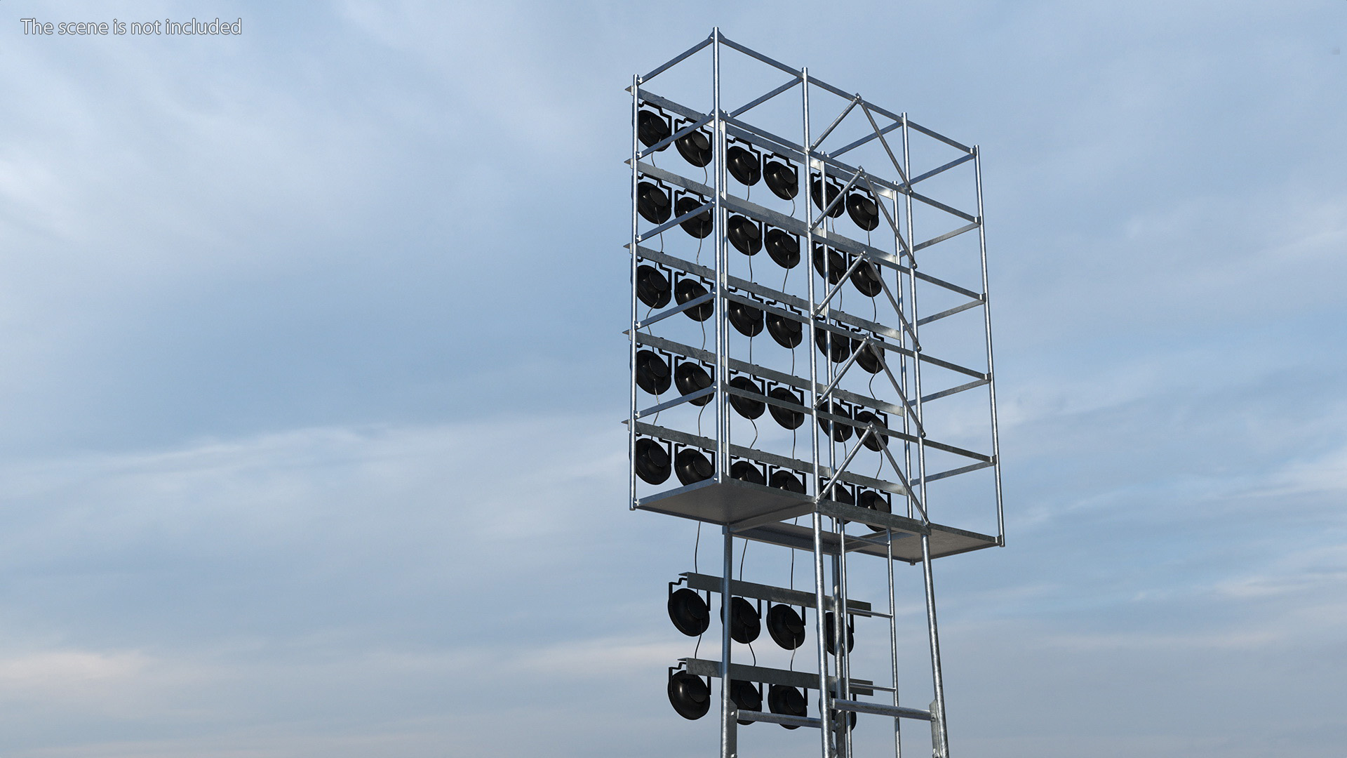 Spotlights Lighting Tower Illuminated 3D