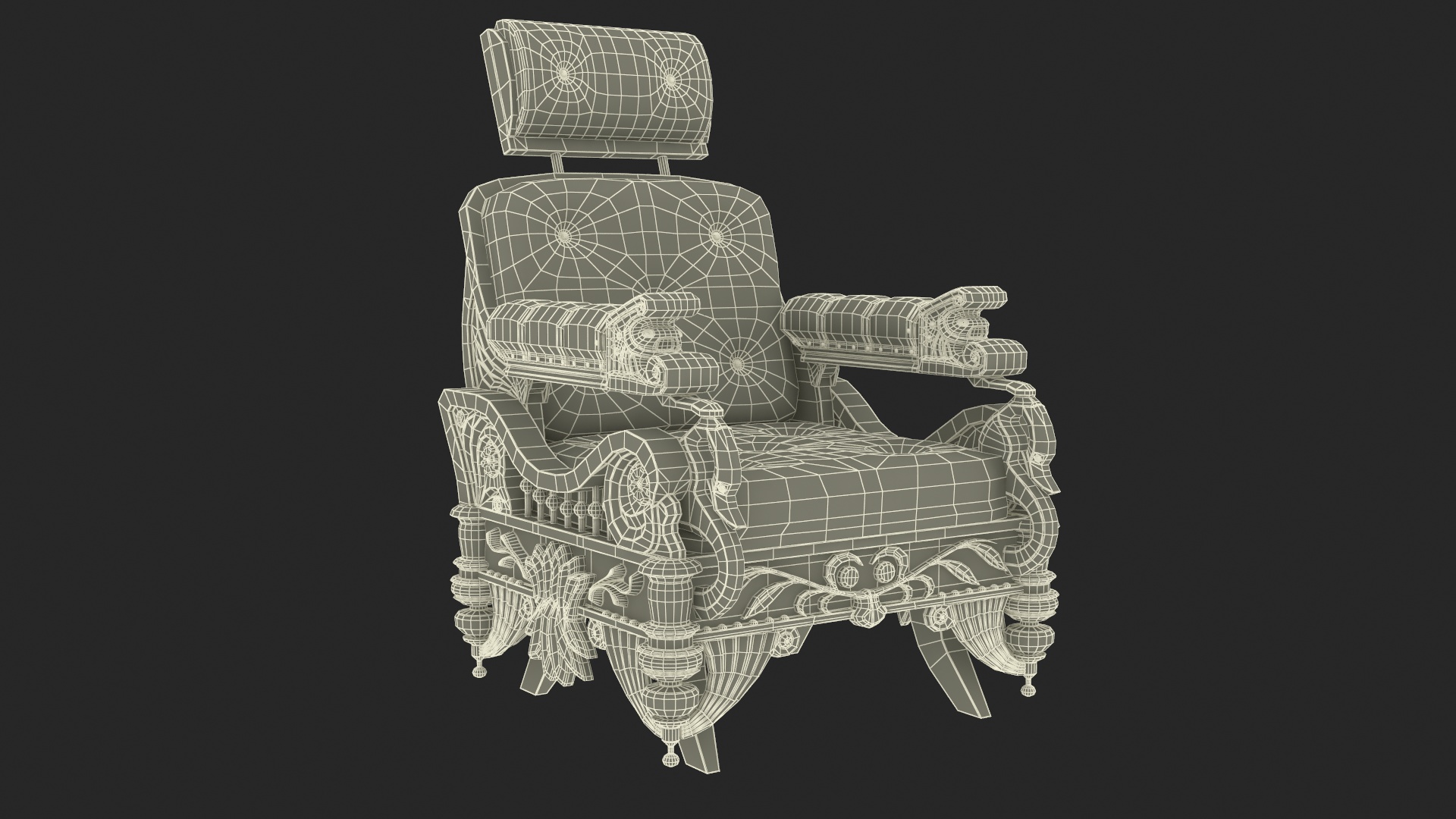 3D Classic Armchair