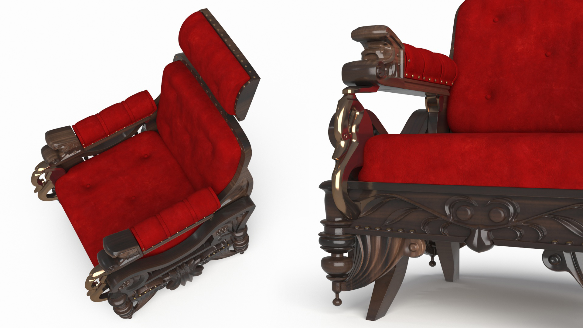 3D Classic Armchair