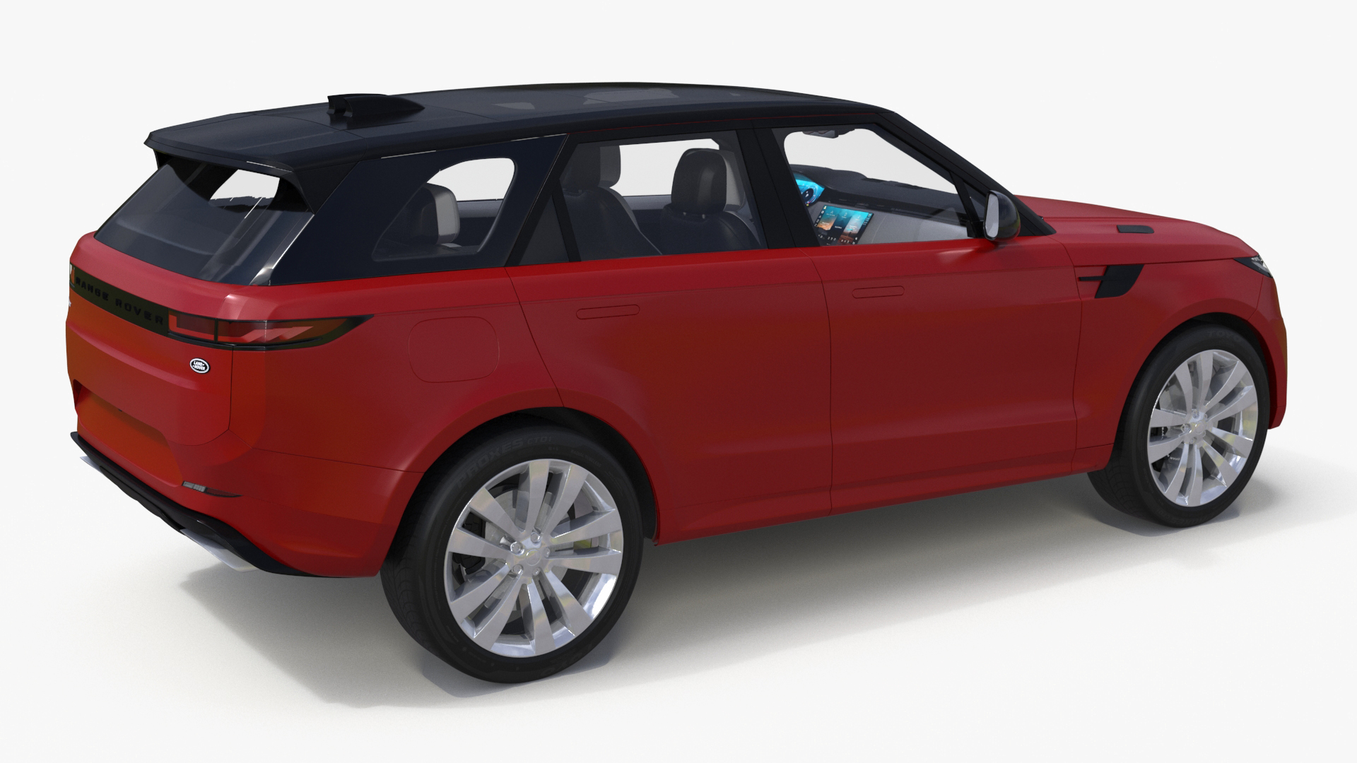 Red Range Rover Sport 2023 Simplified 3D