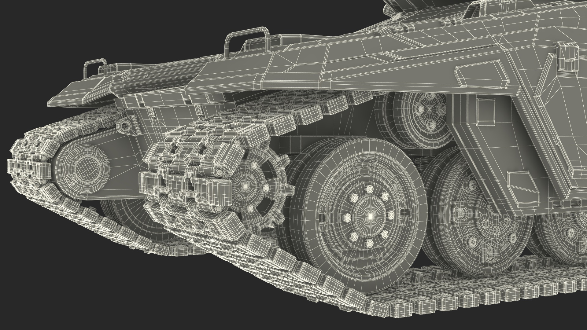 3D model Futuristic Military Heavy Tank