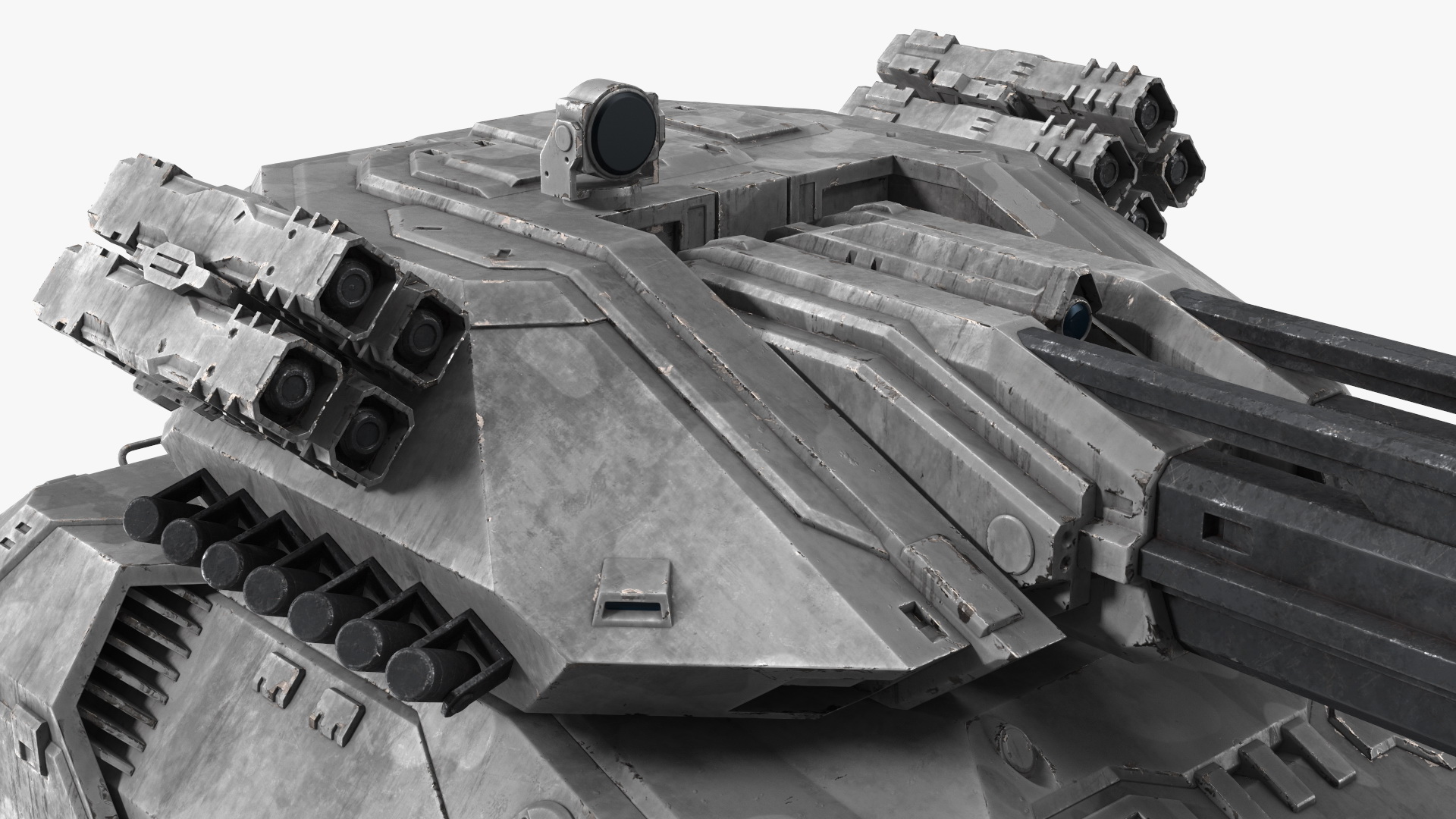 3D model Futuristic Military Heavy Tank