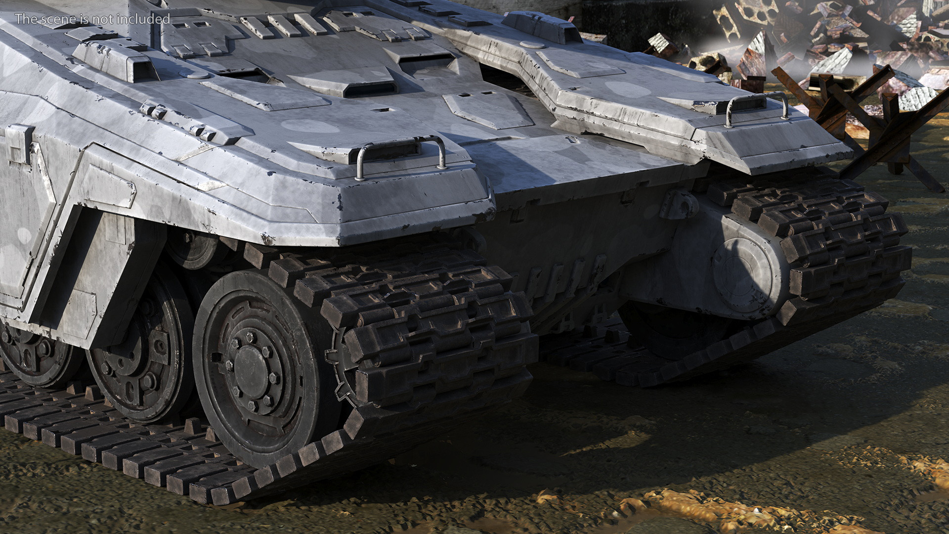 3D model Futuristic Military Heavy Tank