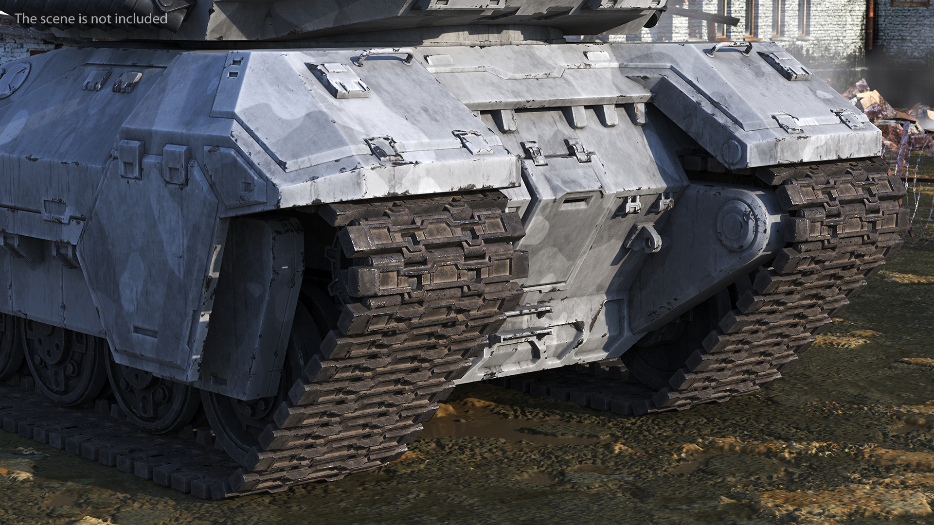 3D model Futuristic Military Heavy Tank