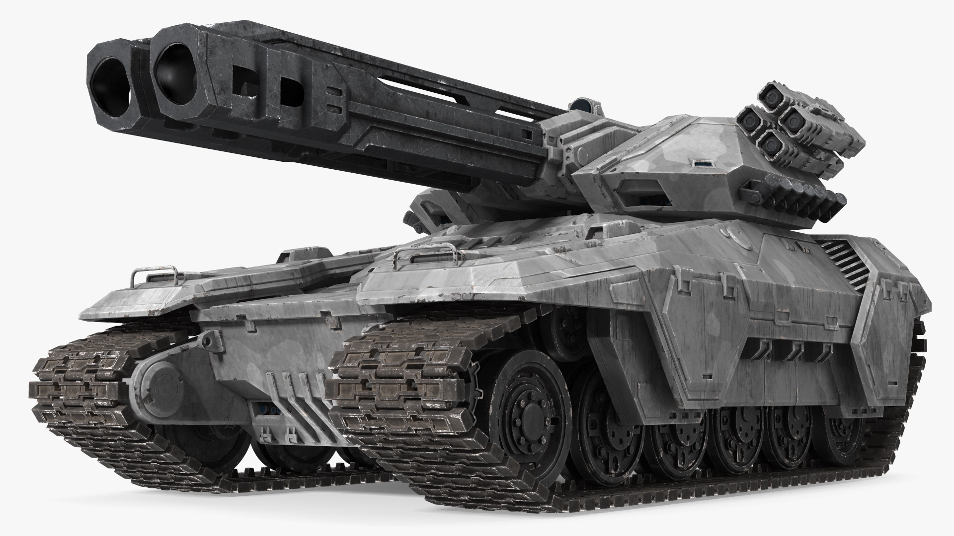 3D model Futuristic Military Heavy Tank