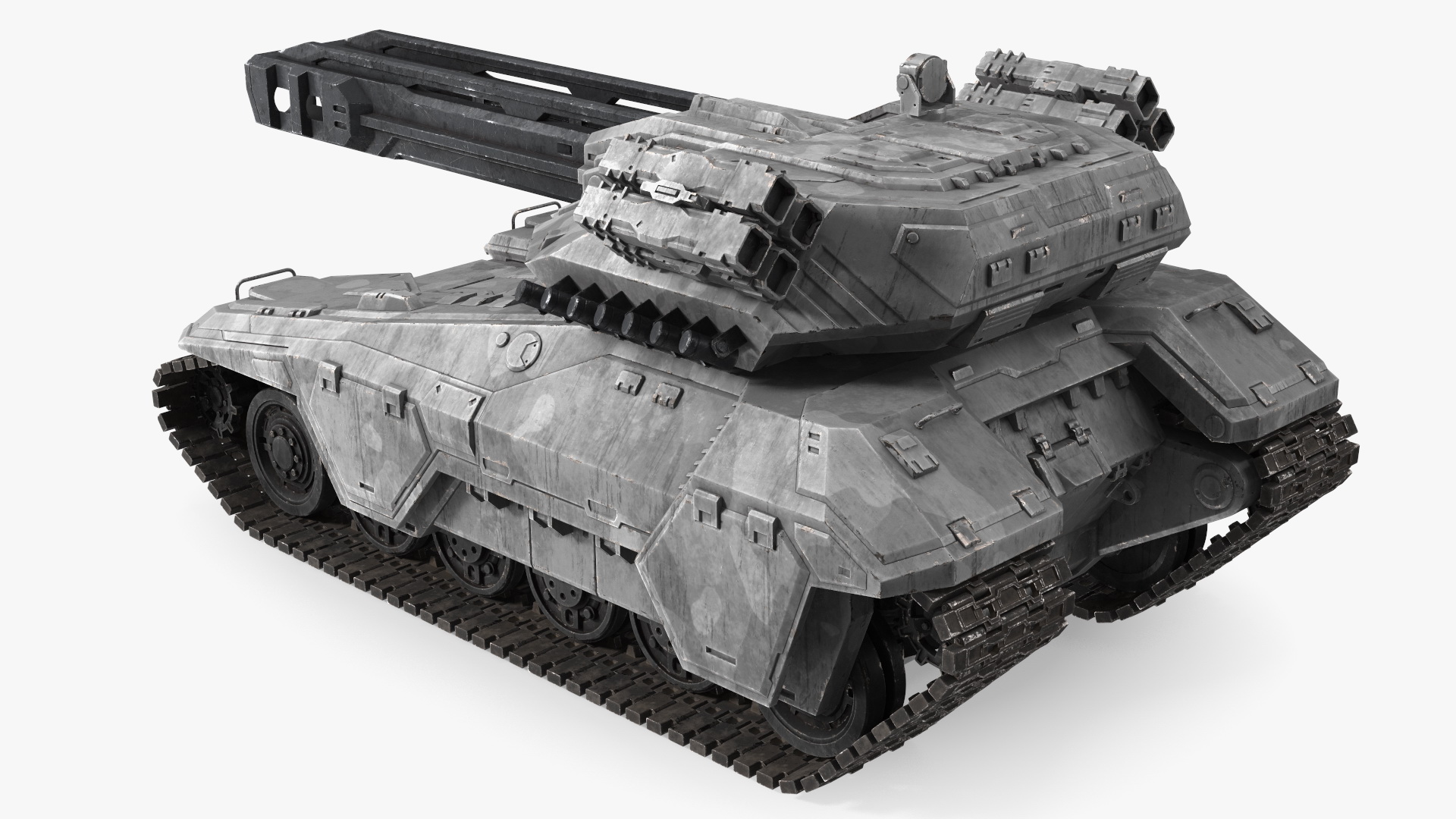 3D model Futuristic Military Heavy Tank