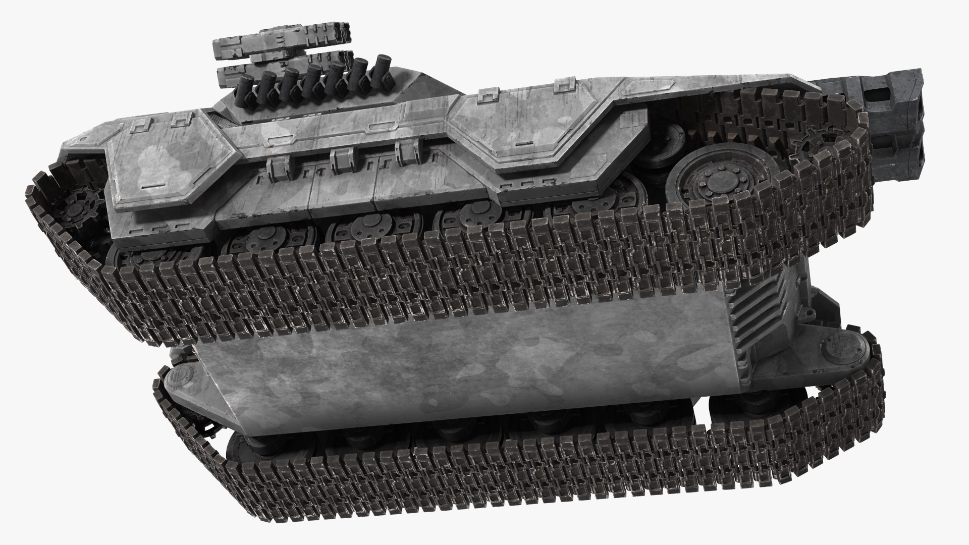 3D model Futuristic Military Heavy Tank