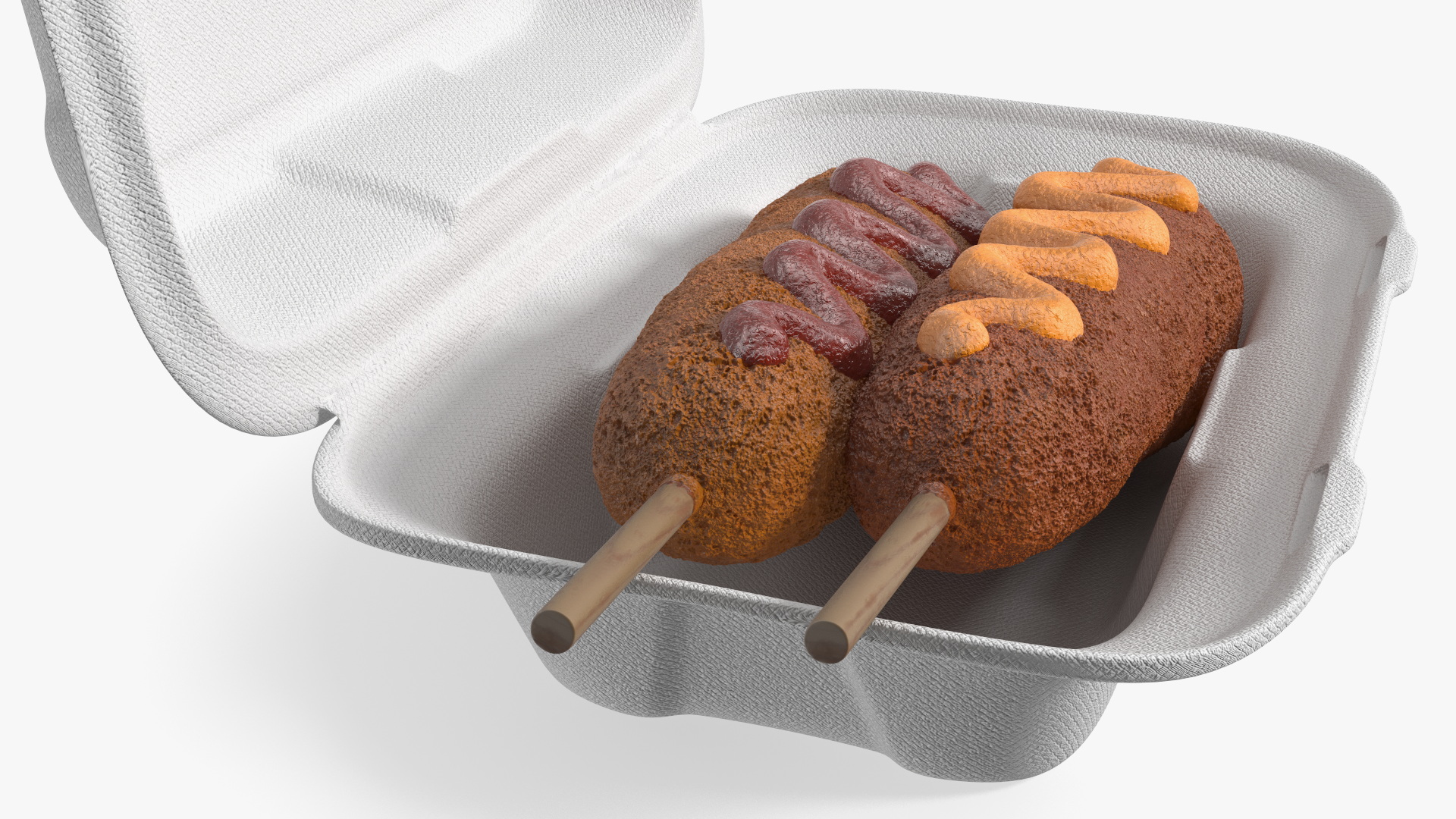 3D model Corn Dogs with Drink