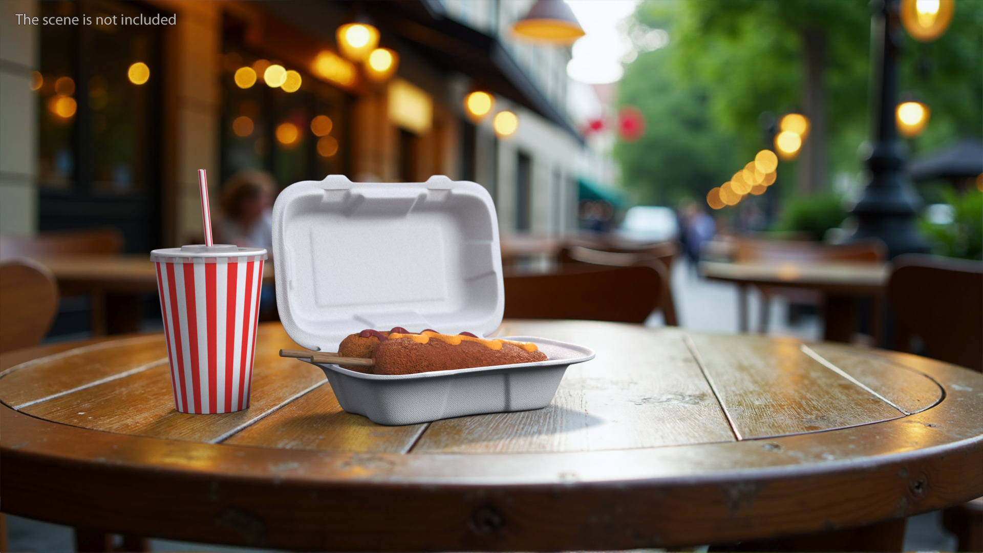 3D model Corn Dogs with Drink