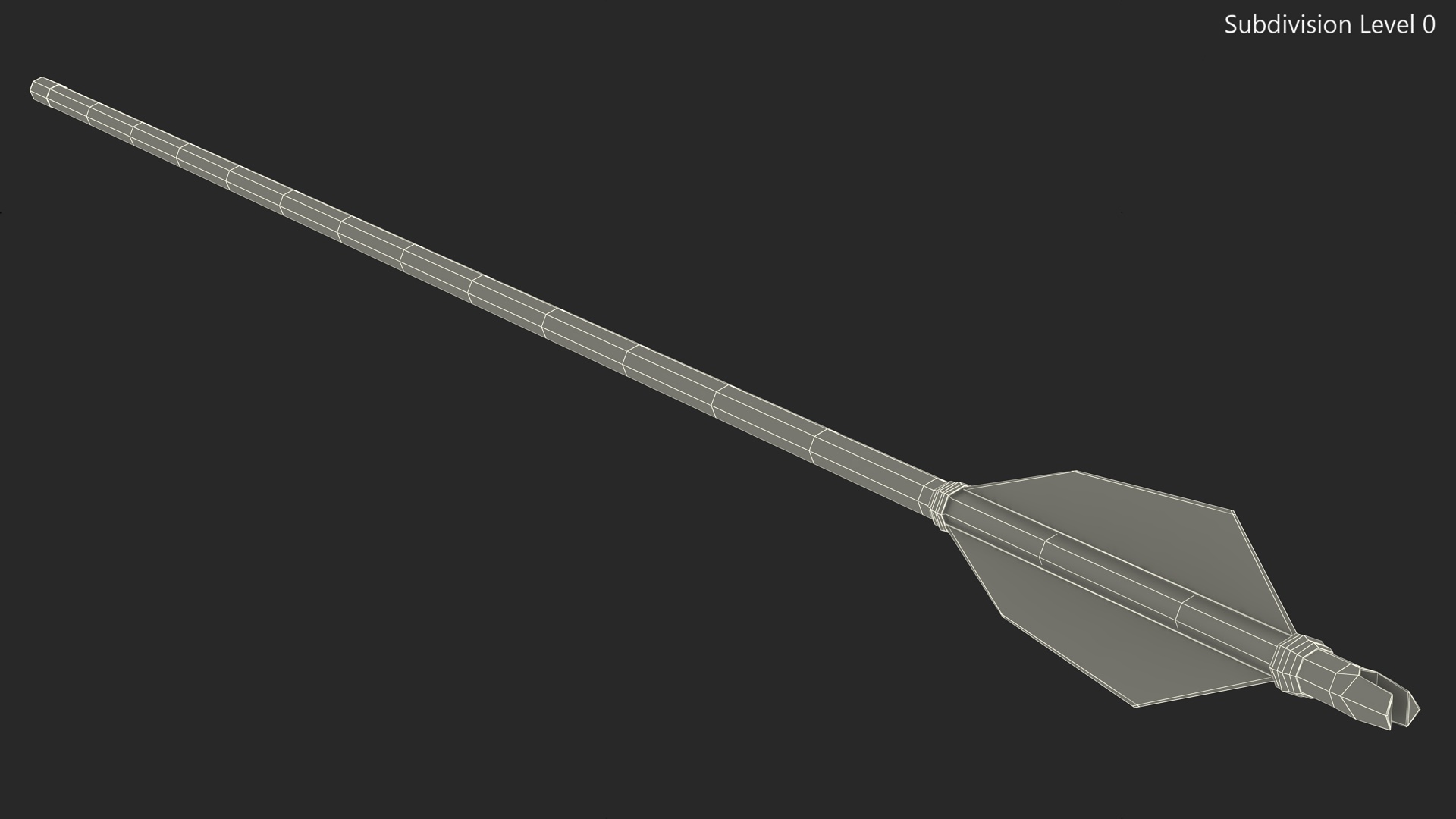 3D model Traditional Hunting Arrow