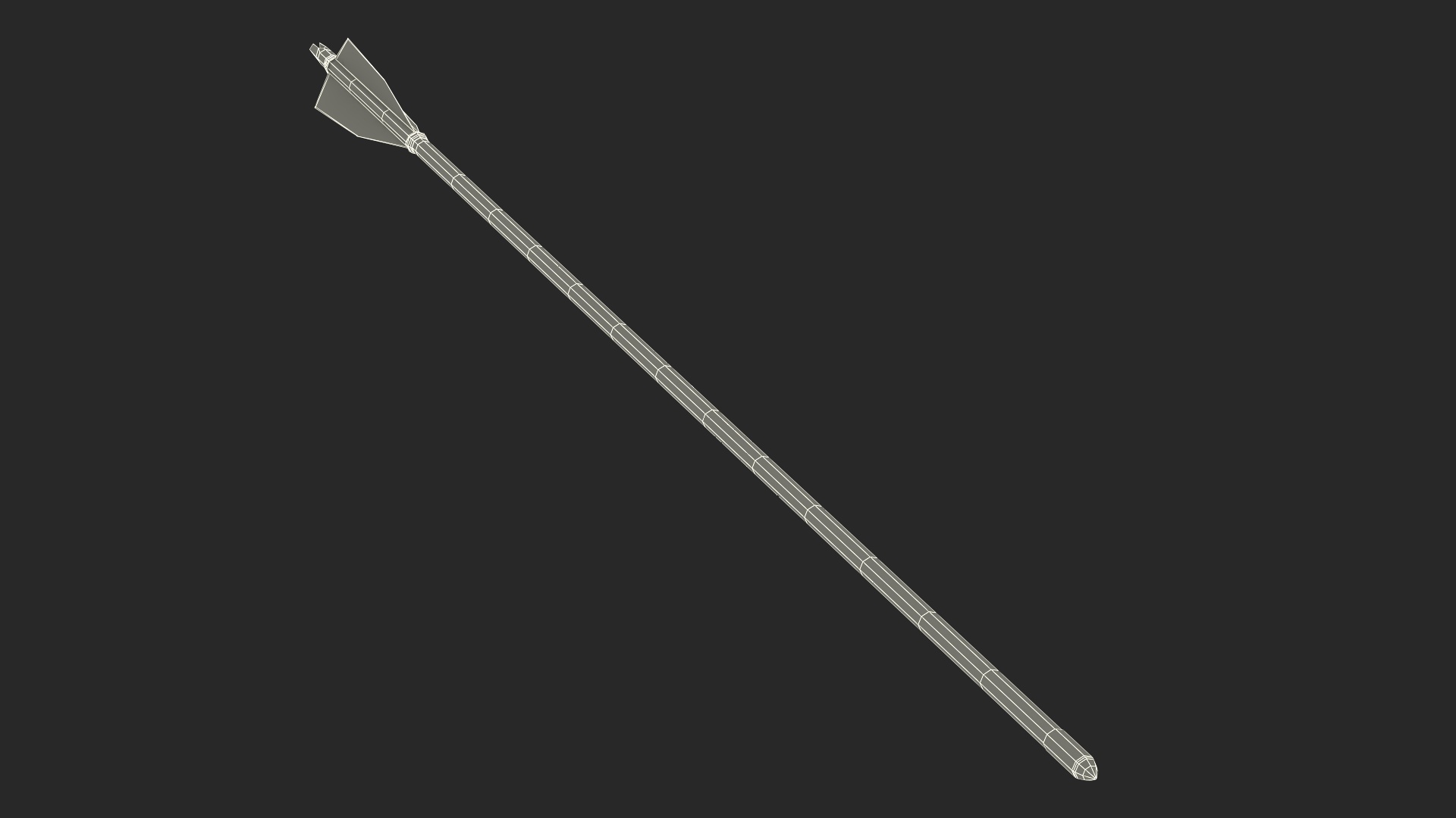 3D model Traditional Hunting Arrow