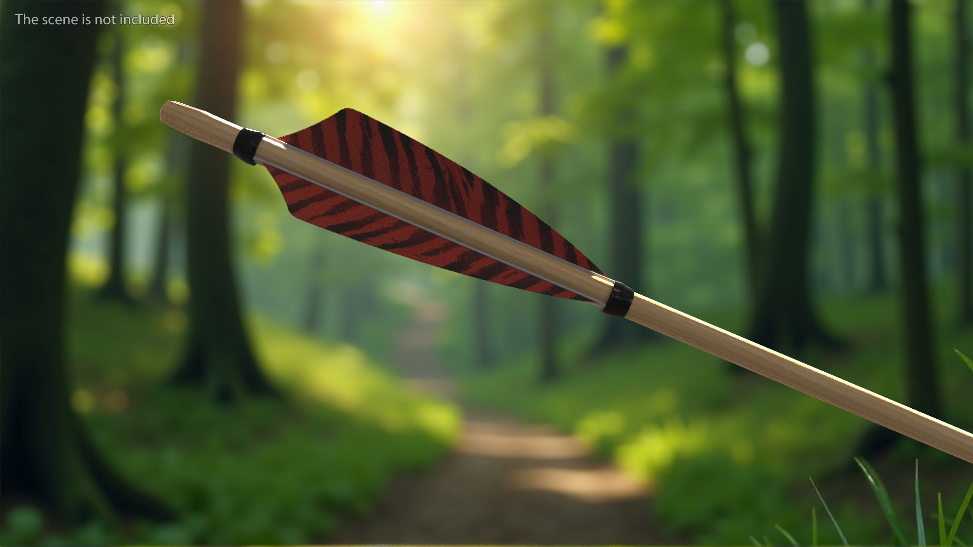 3D model Traditional Hunting Arrow