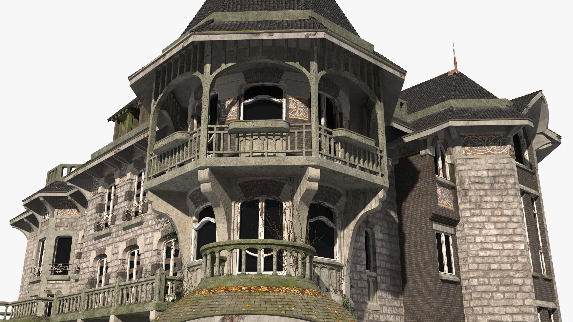 3D model Scary Old House