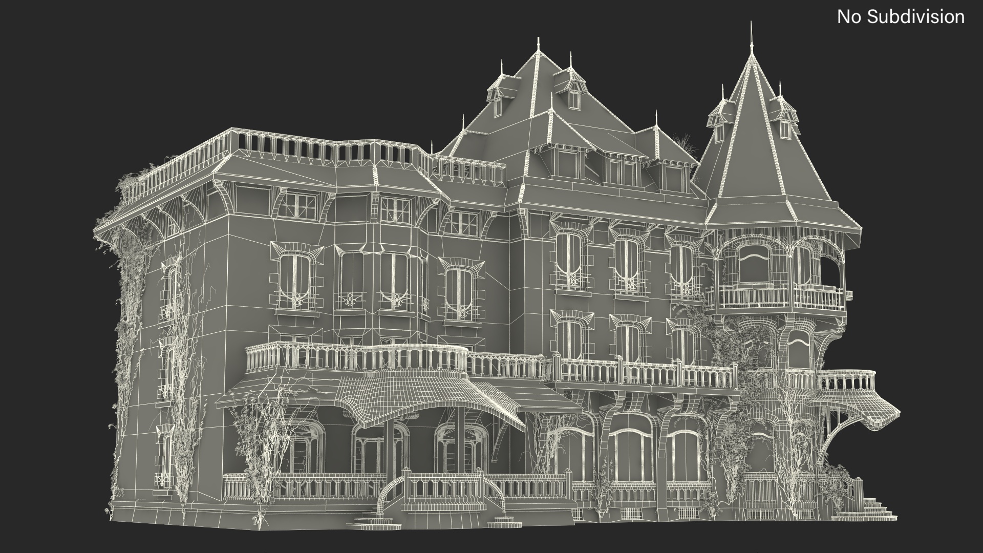 3D model Scary Old House