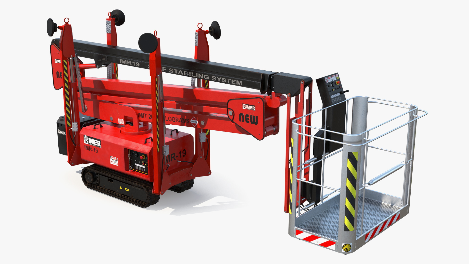 3D Articulated Boom Lift Rigged model