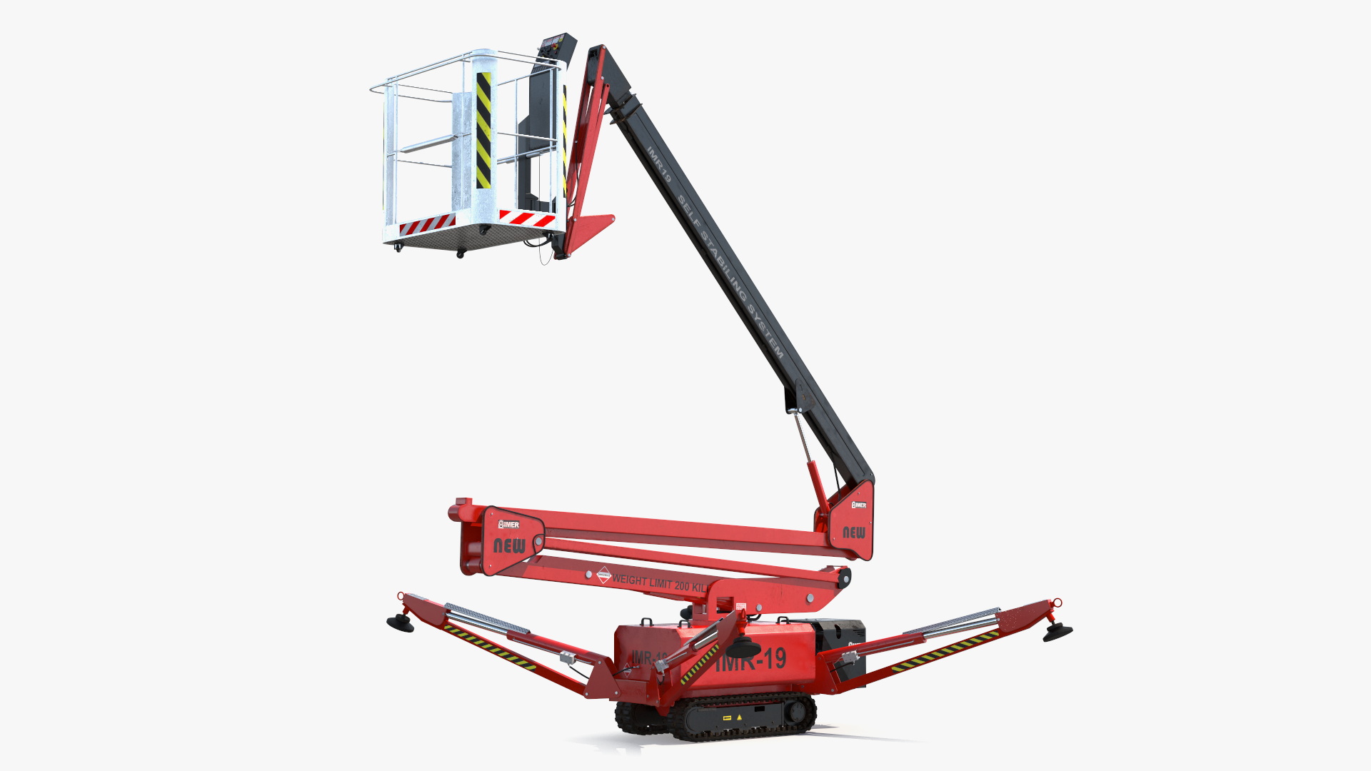 3D Articulated Boom Lift Rigged model