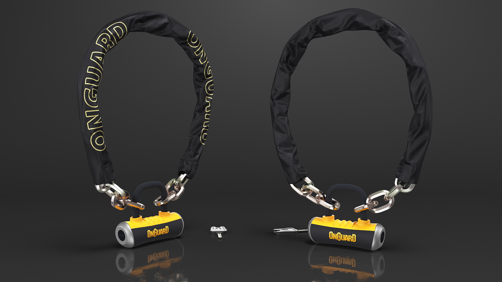 3D OnGuard Mastiff Quad Chain Lock