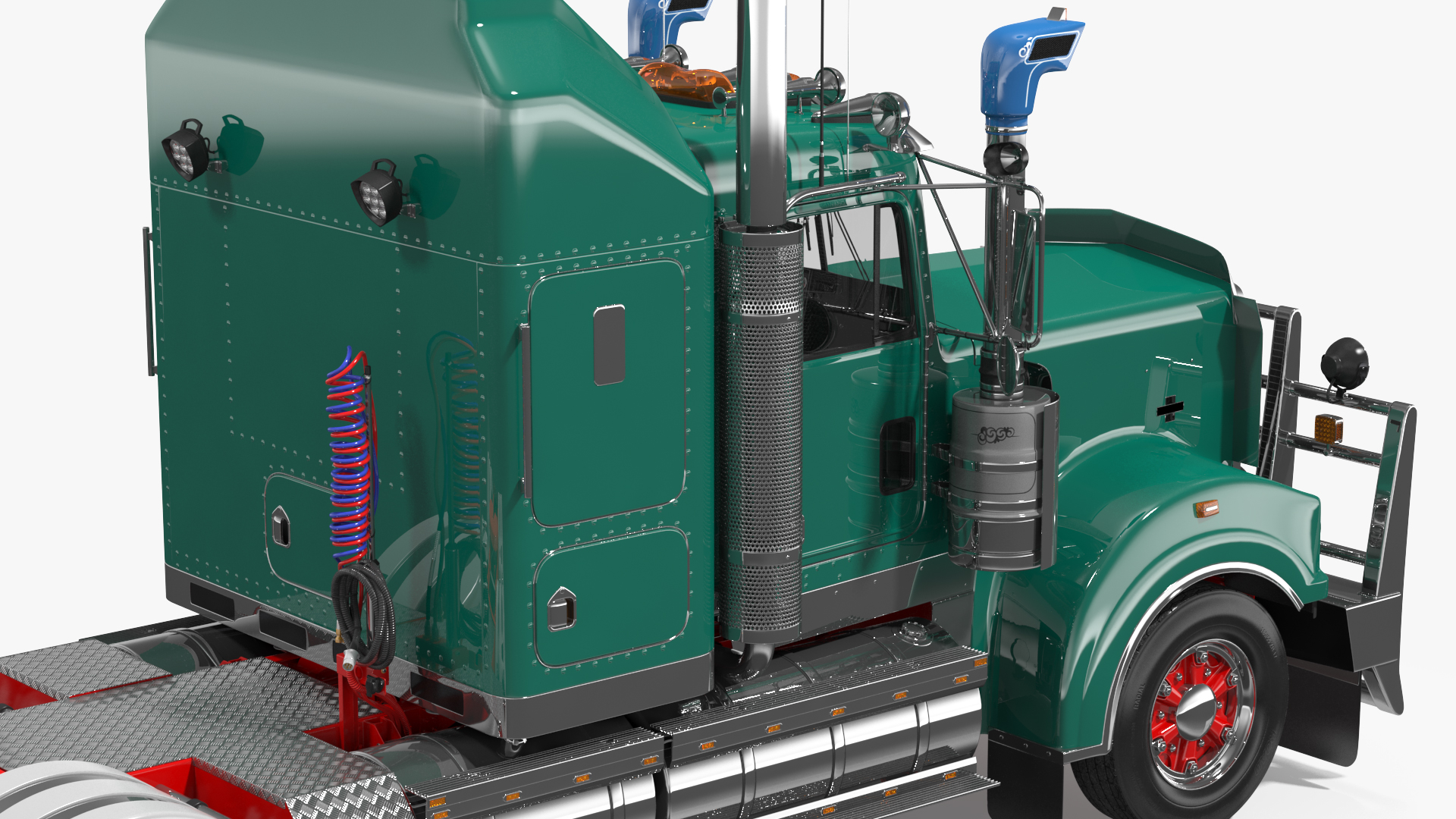 3D Vintage Semi-Truck model