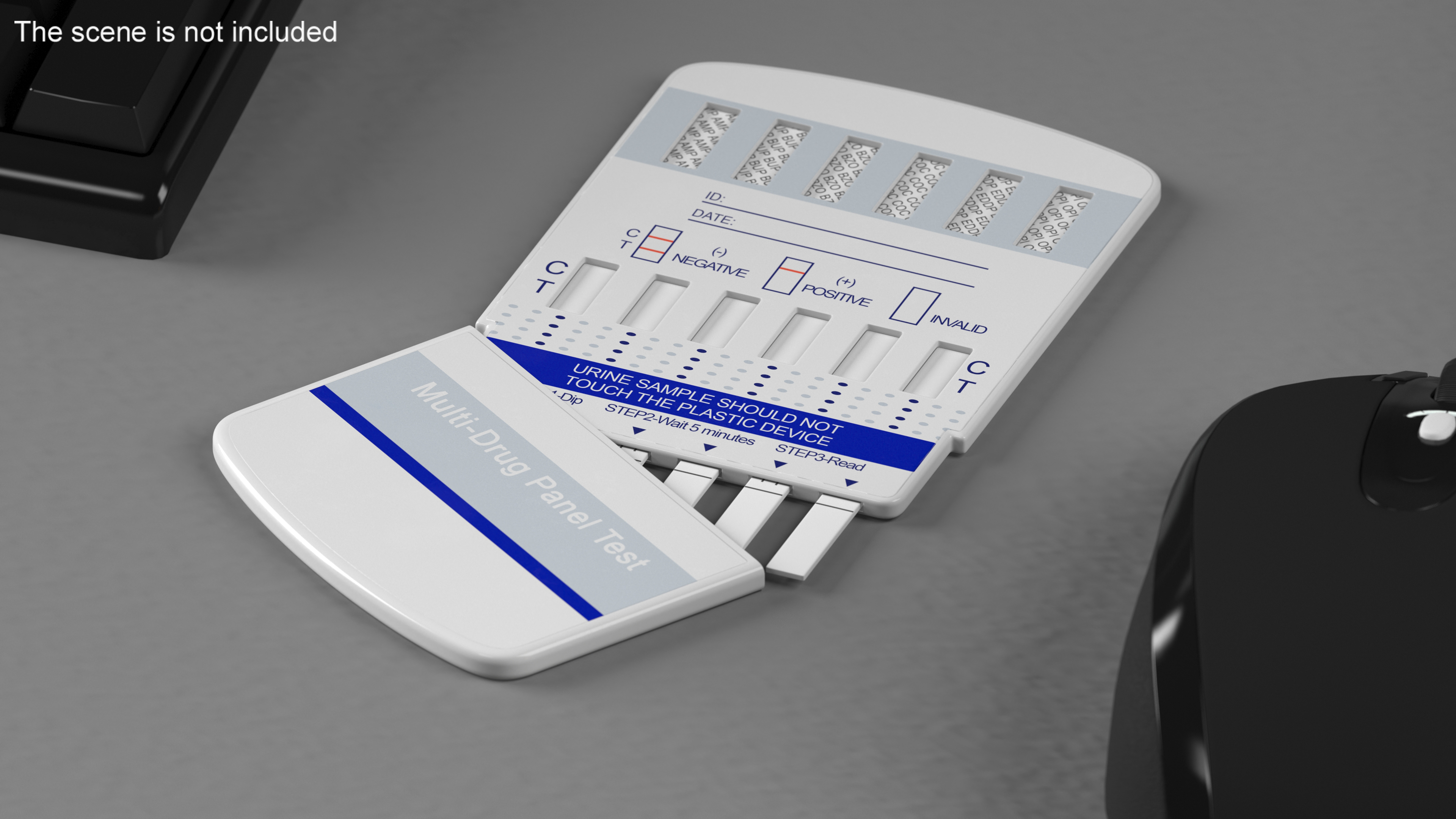 Multi-Drug Testing Kit Open 3D