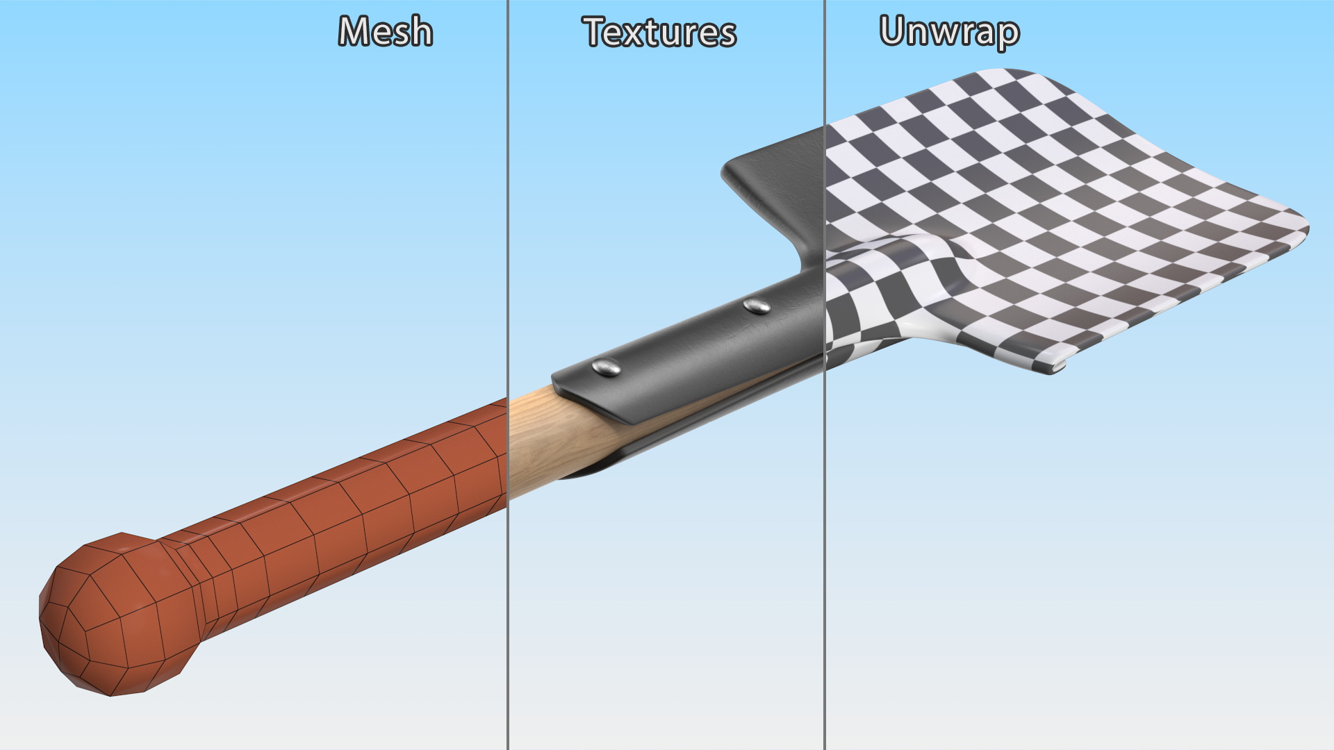 Military Sapper Shovel 3D