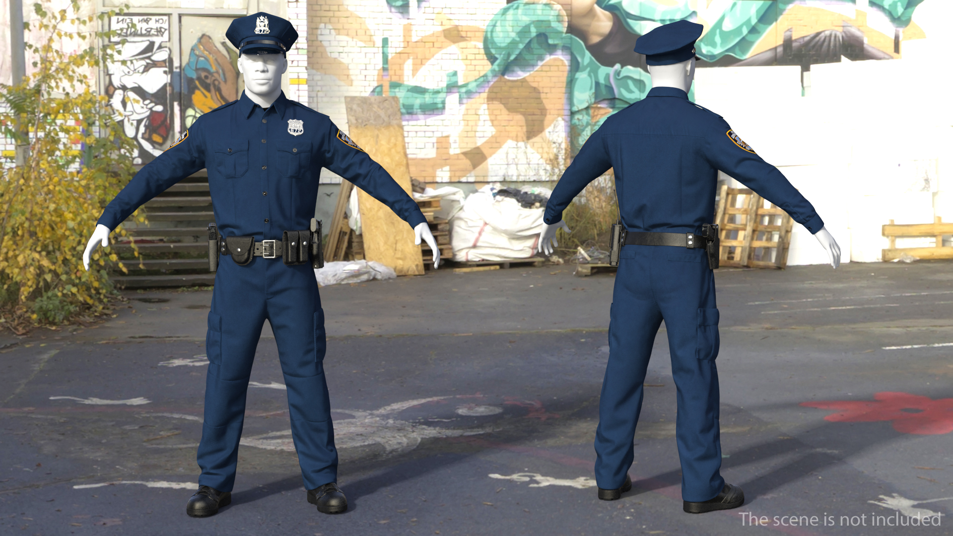 NYPD Police Officer Uniform 3D