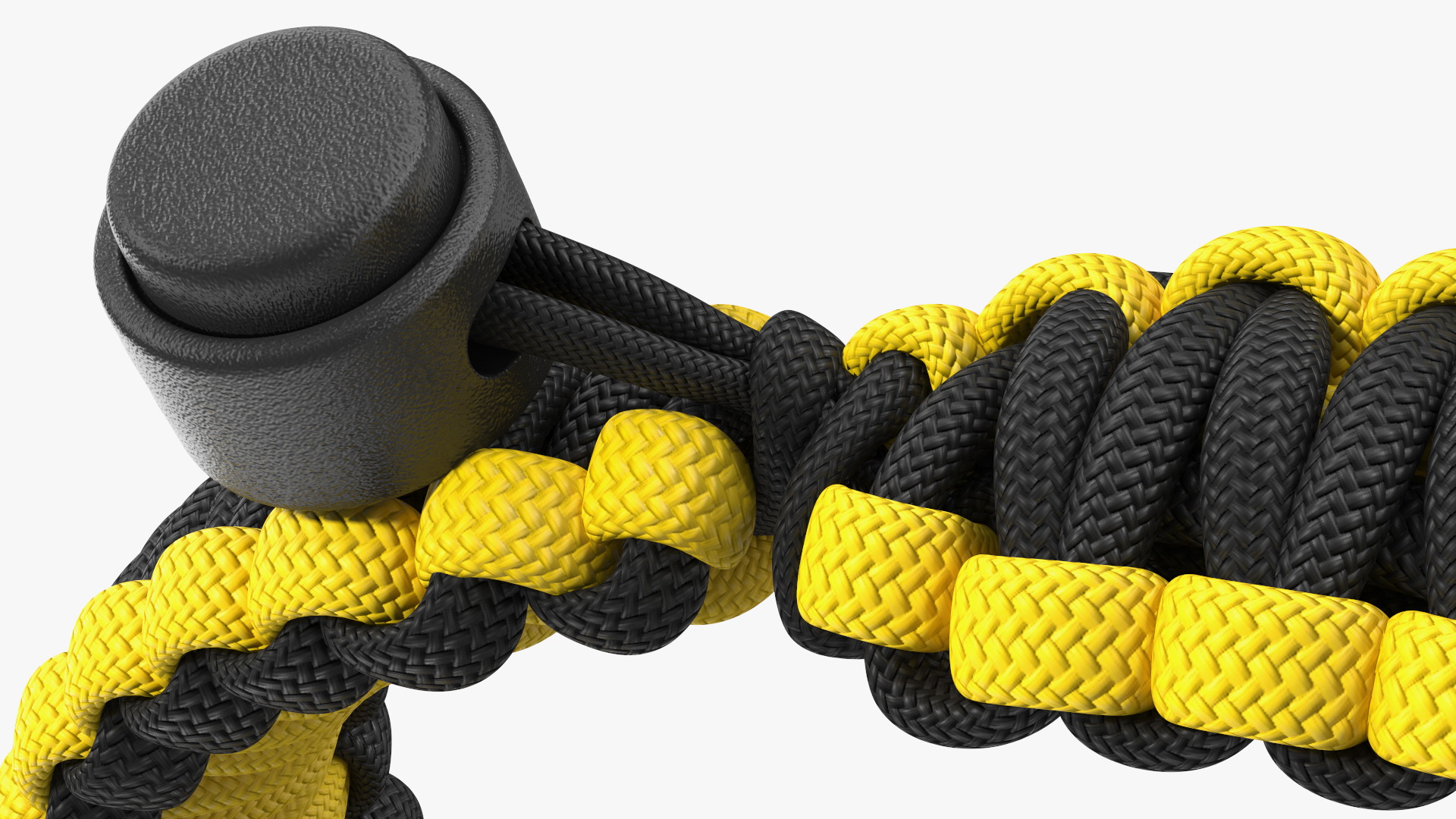 3D Tactical Paracord Bracelet Yellow model