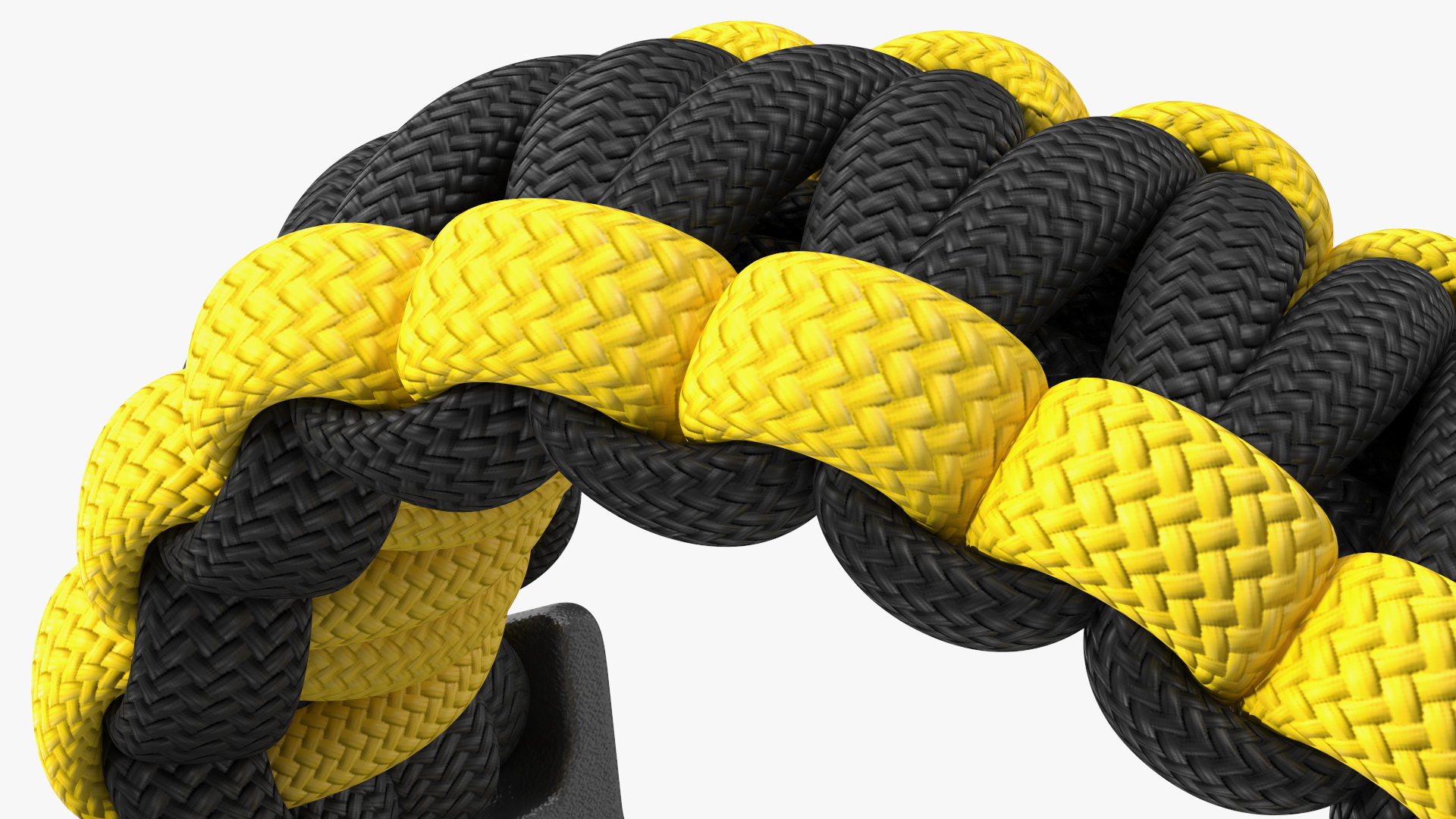 3D Tactical Paracord Bracelet Yellow model