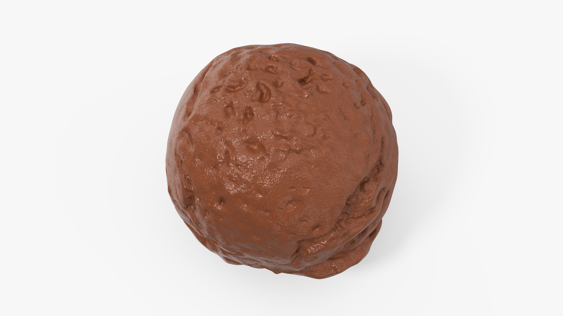 3D model Chocolate Ice Cream Scoop